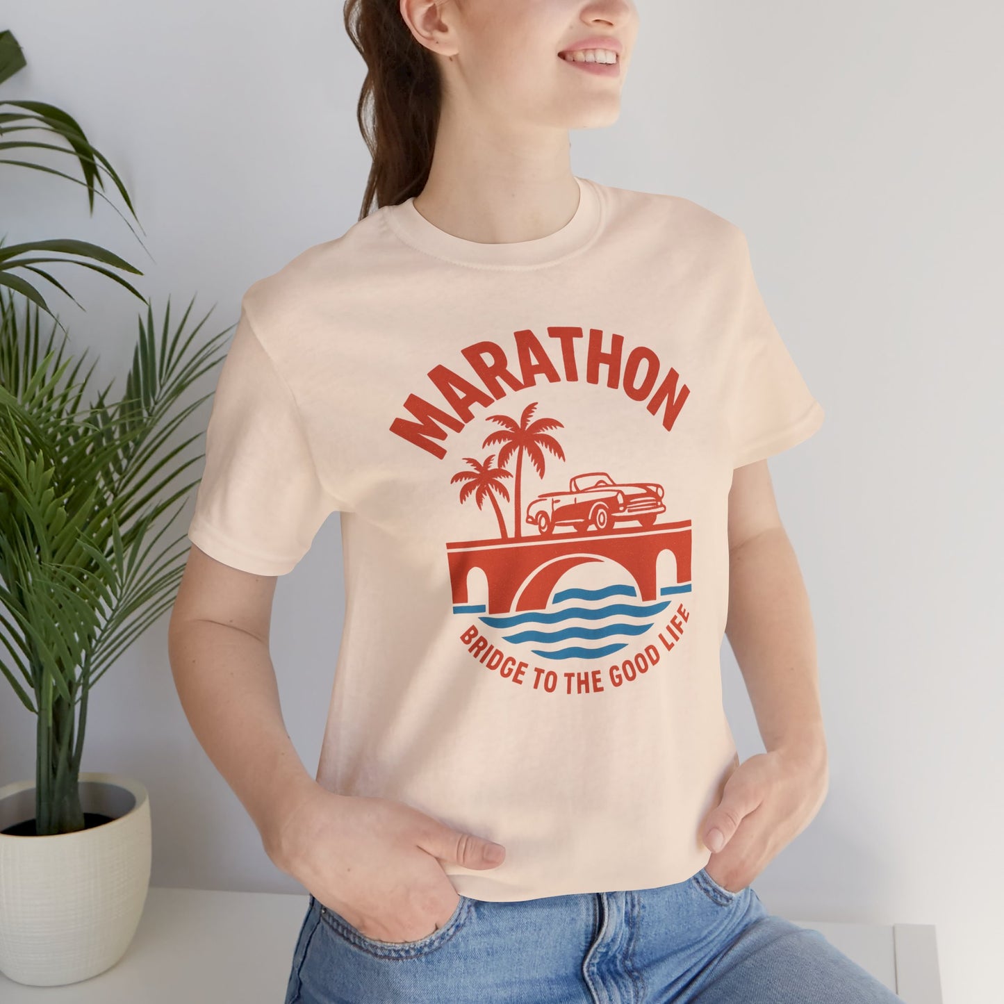 FLORIDA KEYS COLLECTION Marathon Beach Vibes Tee | Unisex Jersey Tee, Summer Fashion