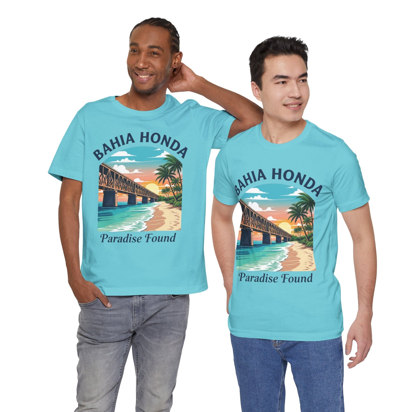 FLORIDA KEYS COLLECTION Bahia Honda Paradise Found Tee, Beach Vibes Shirt, Unisex Summer T-Shirt