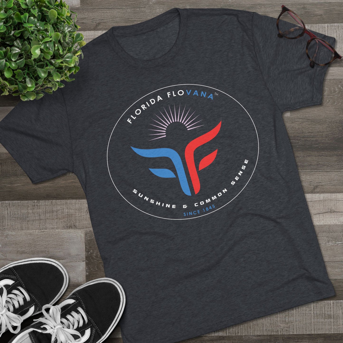 FLORIDA FLOVANA LOGO Unisex Tri-Blend Crew Tee