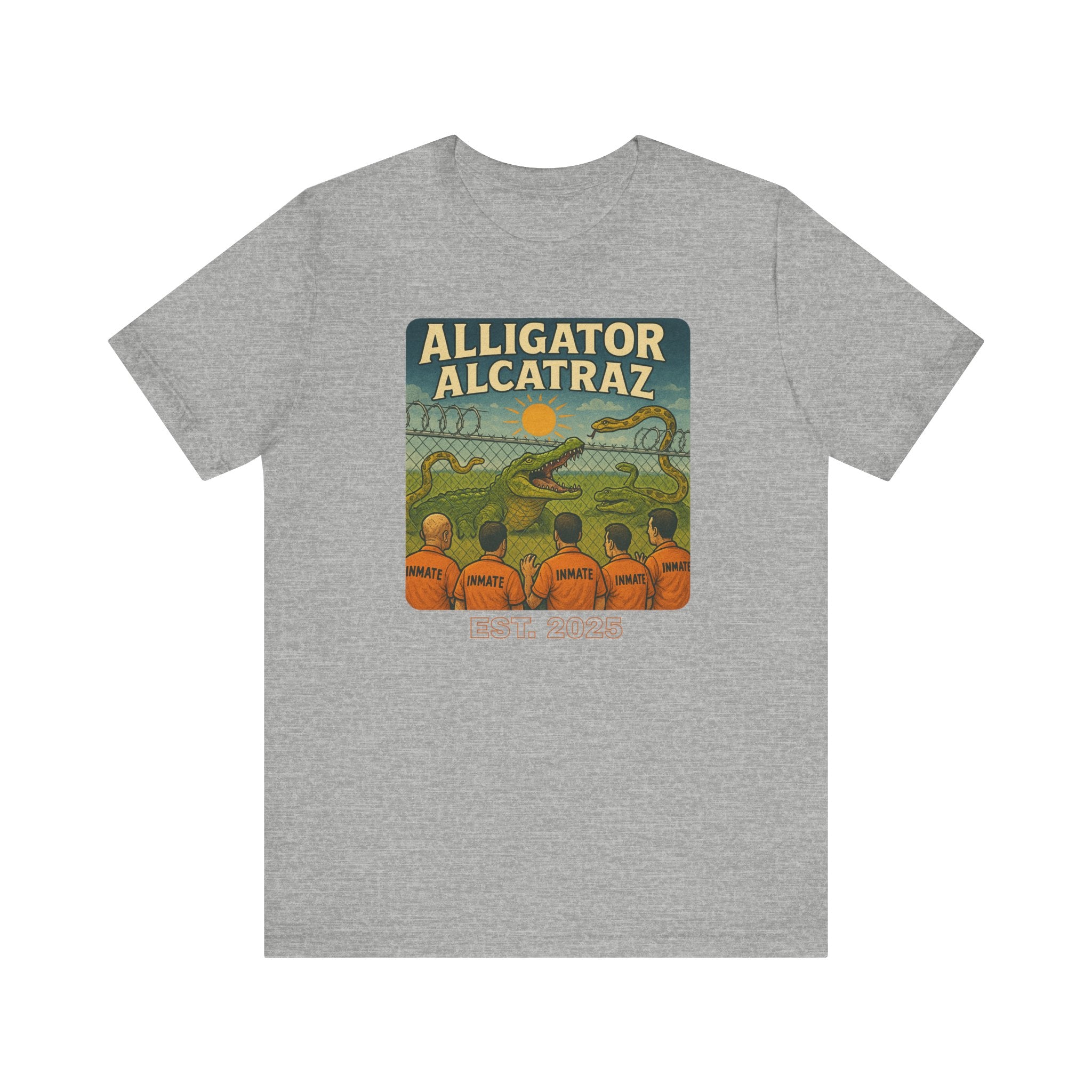Vintage Alligator Alcatraz Tee: Fun Graphic Tee