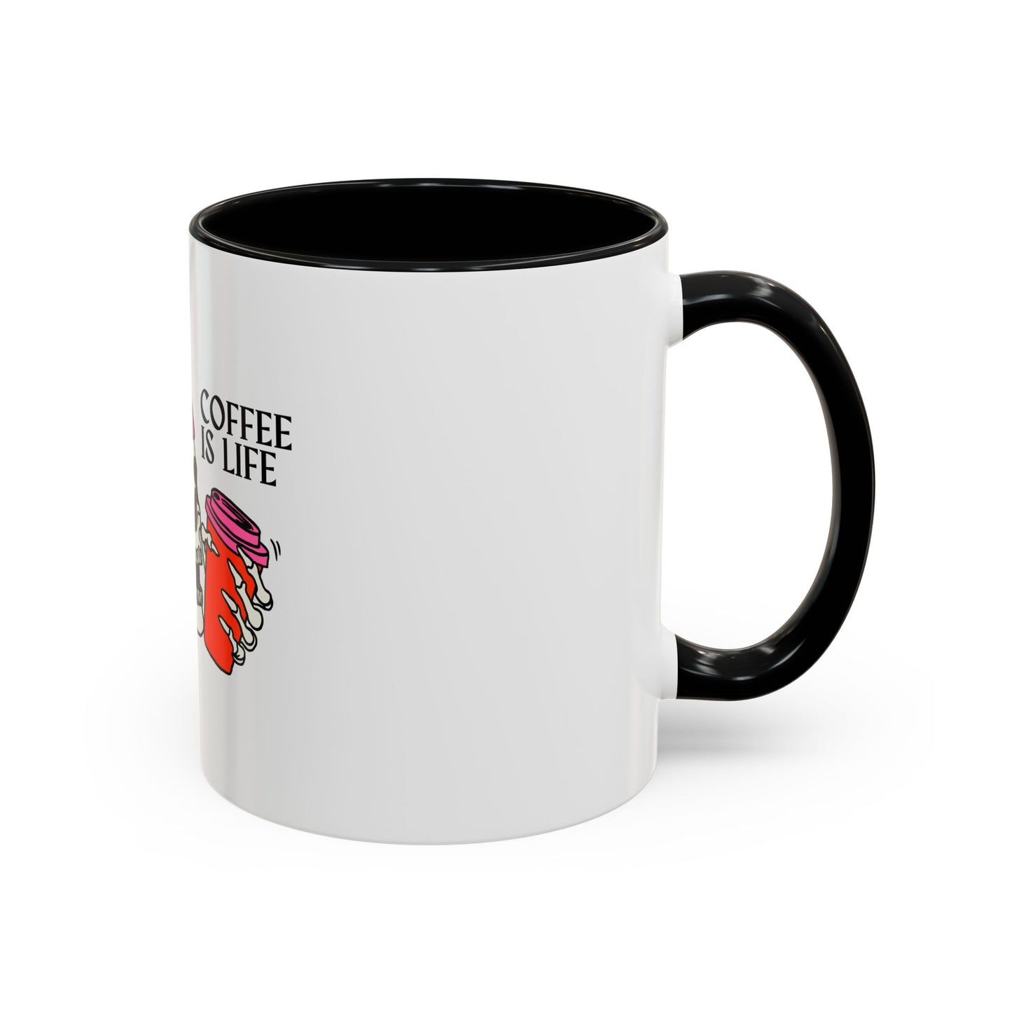 Skull Coffee Mug – "Coffee is Life" – Fun Gothic Design for Coffee Lovers