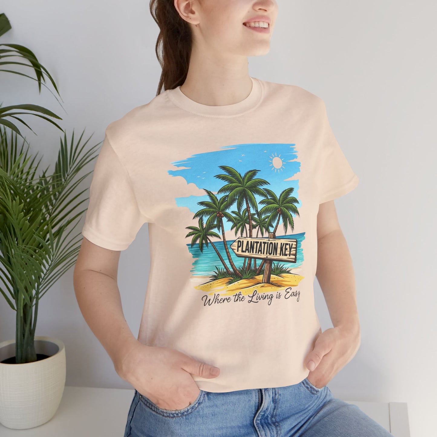 FLORIDA KEYS COLLECTION Plantation Key Tropical T-Shirt | Perfect for Beach Lovers, Vacation Vibes, Summer