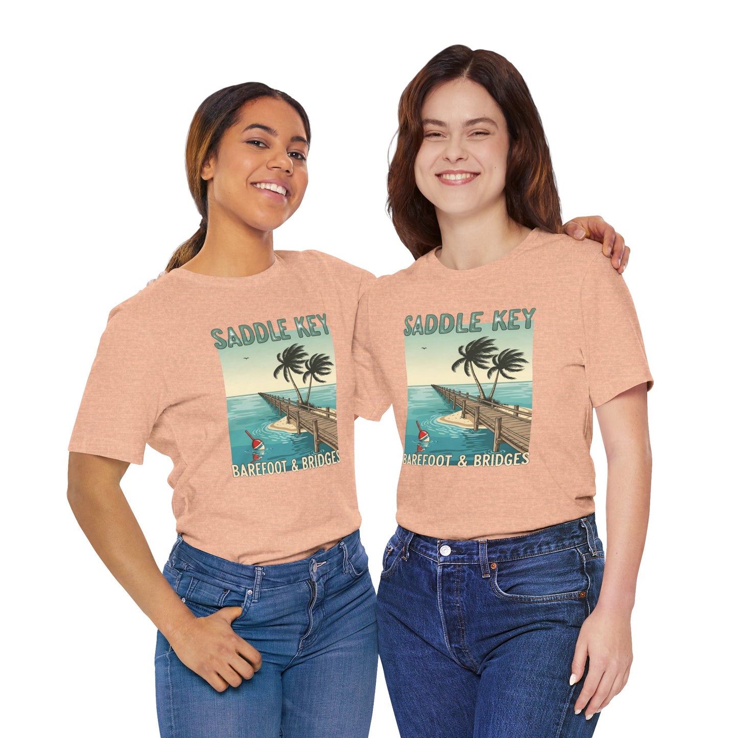 FLORIDA KEYS COLLECTION Retro Saddle Key Tee - Unisex Short Sleeve Shirt