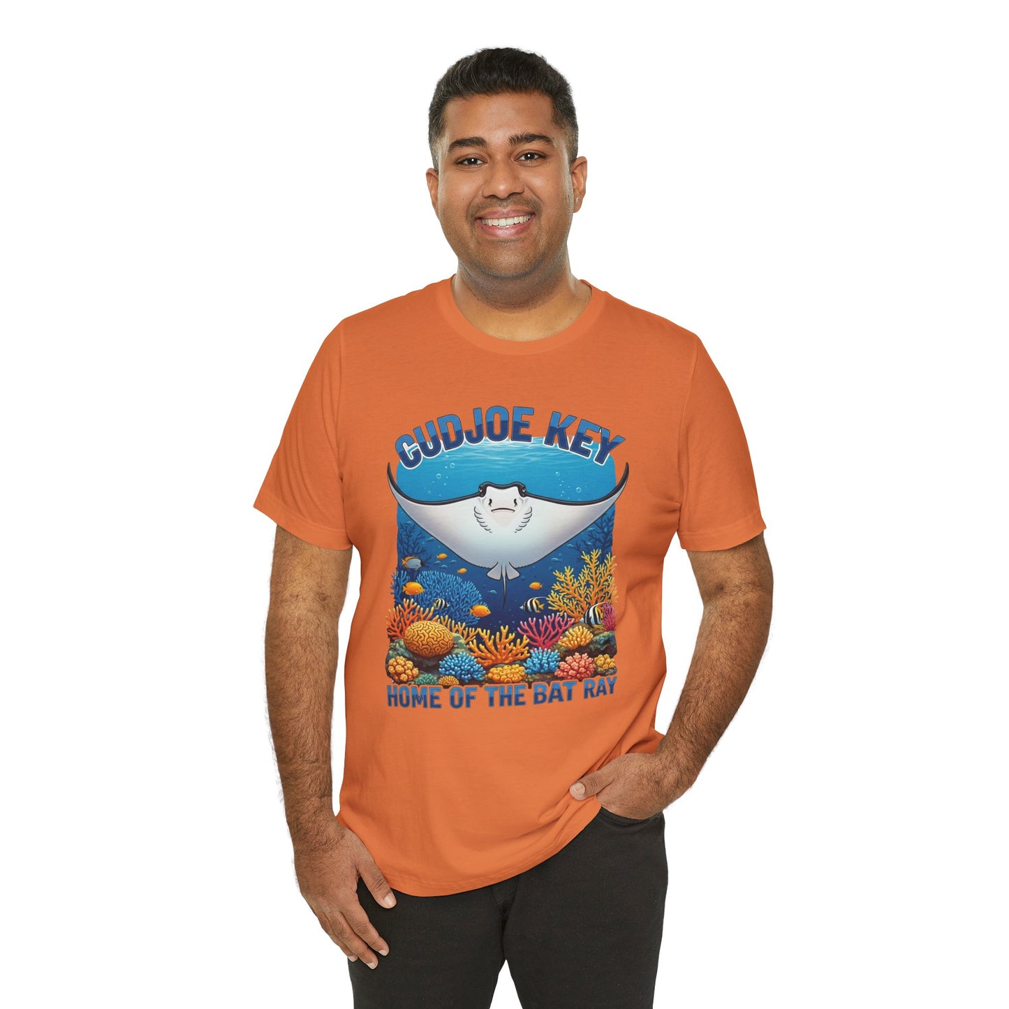 FLORIDA KEYS COLLECTION Cudjoe Key Bat Ray Tee, Unisex Graphic T-Shirt, Beach Apparel