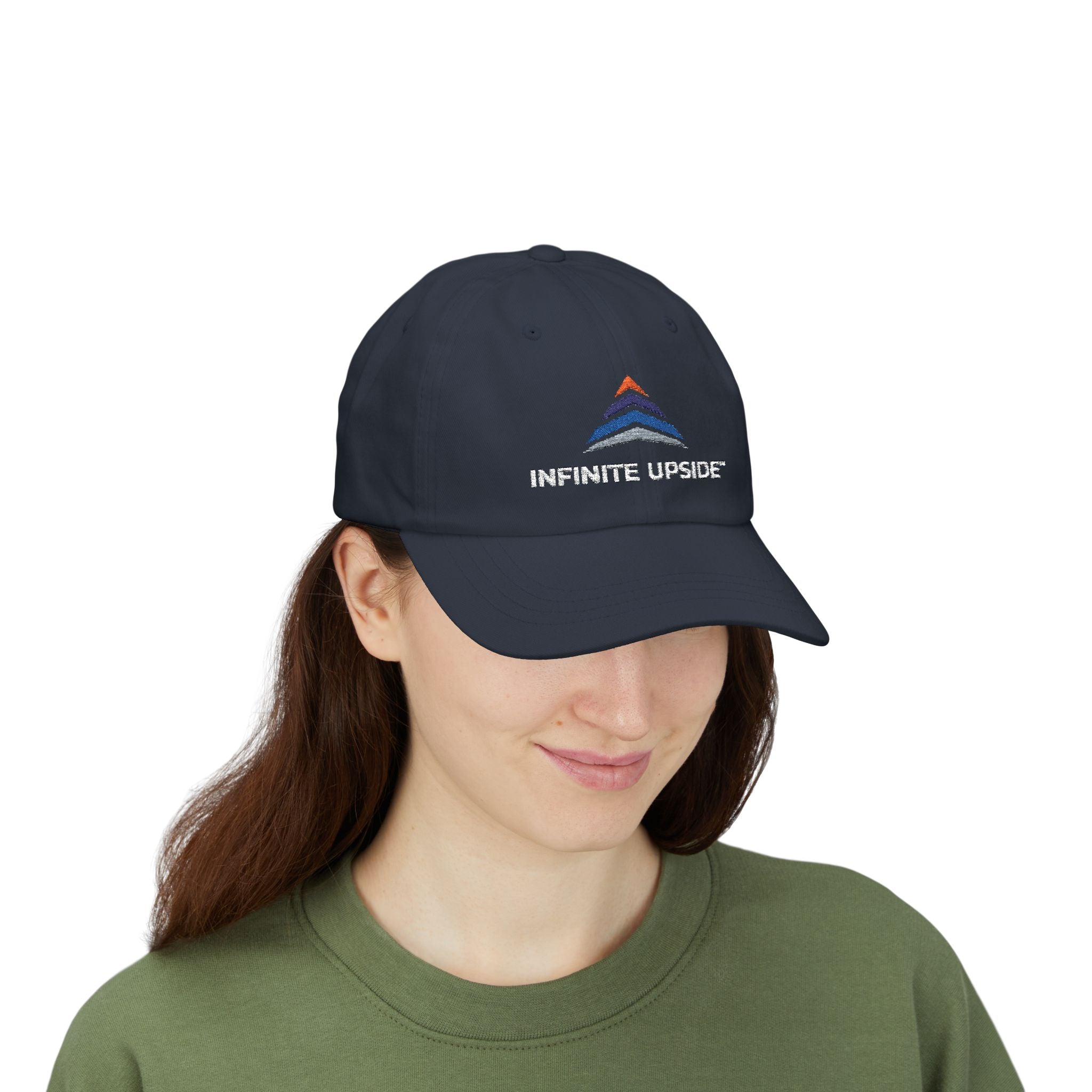 Infinite Upside™ Dad Cap — Embroidered Logo Baseball Hat
