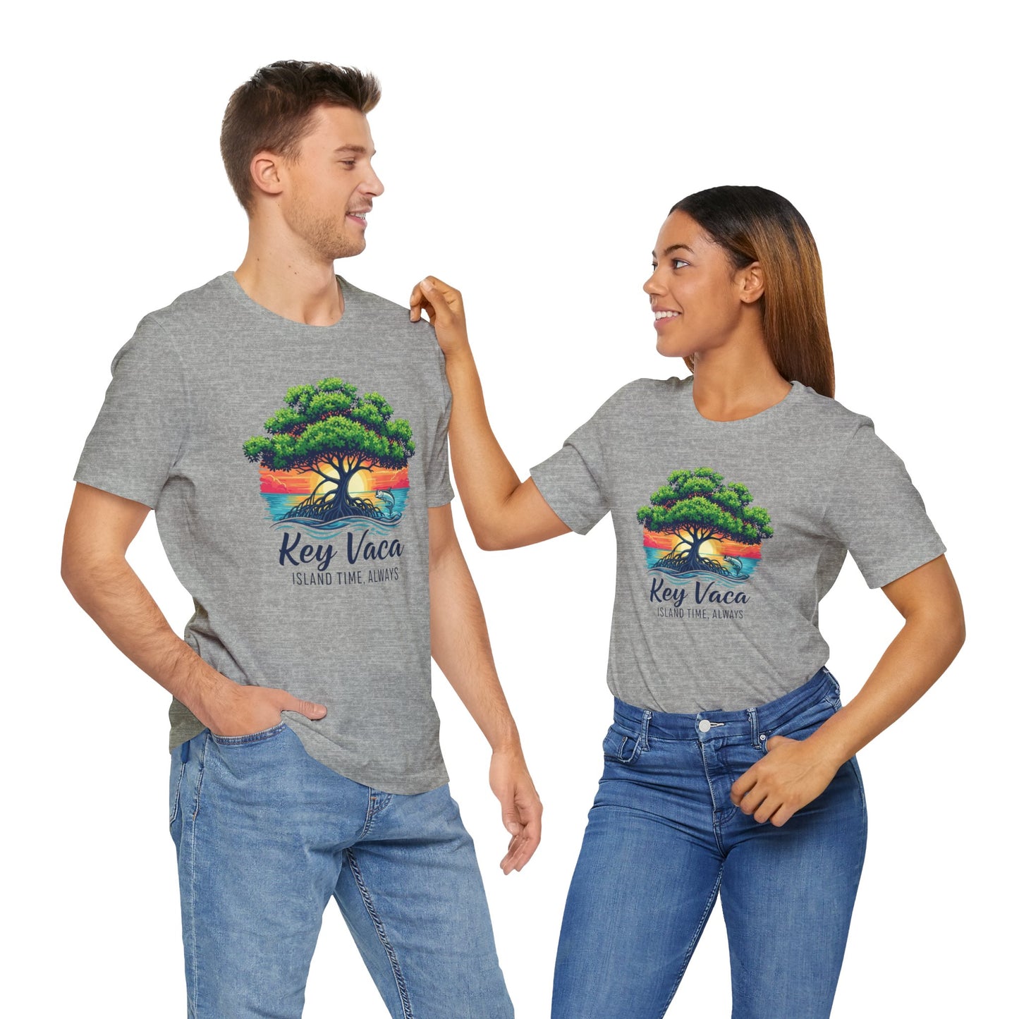 FLORIDA KEYS COLLECTION Key Vaca Sunset Design, Casual Summer Apparel, Unisex Graphic T-Shirt, Beachwear