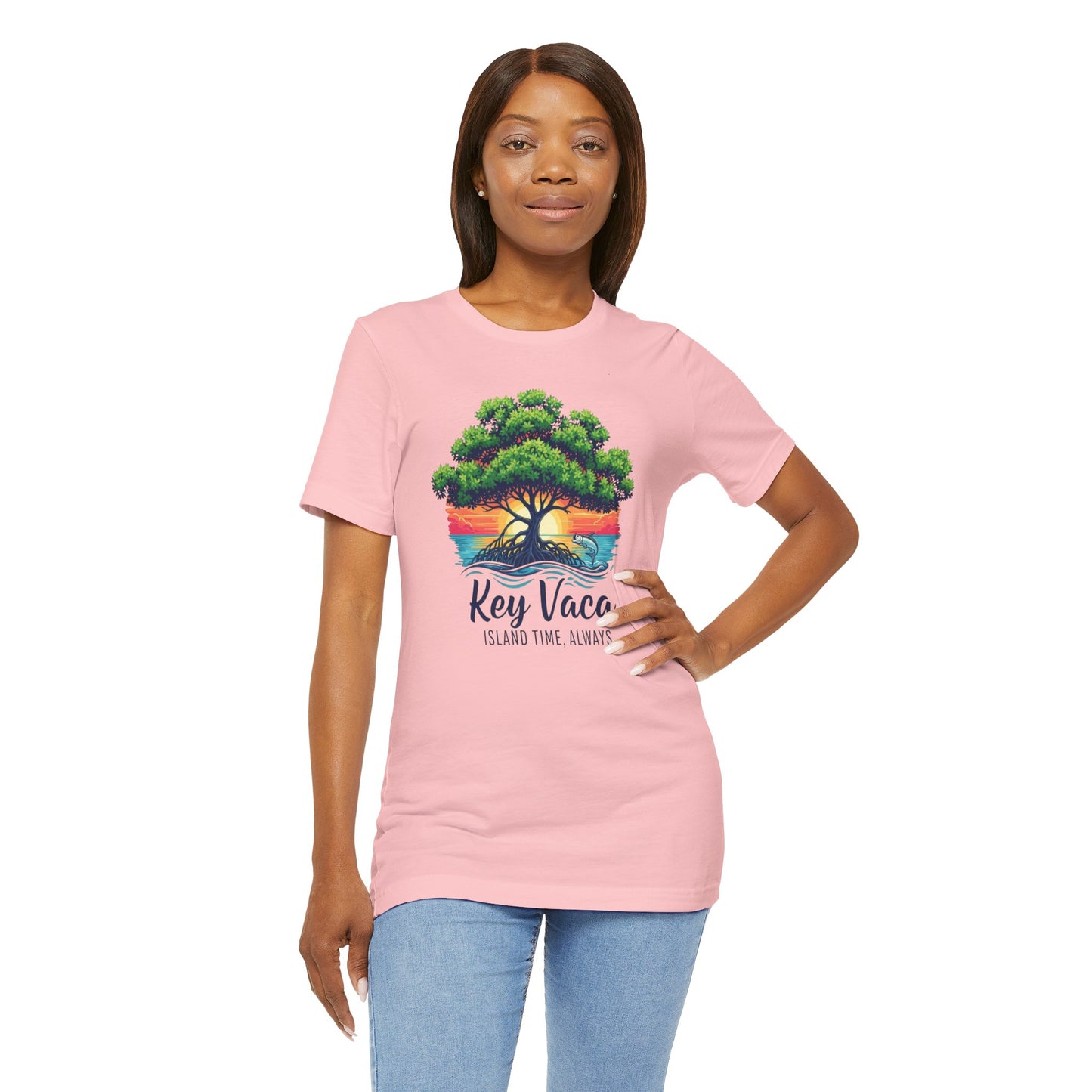 FLORIDA KEYS COLLECTION Key Vaca Sunset Design, Casual Summer Apparel, Unisex Graphic T-Shirt, Beachwear