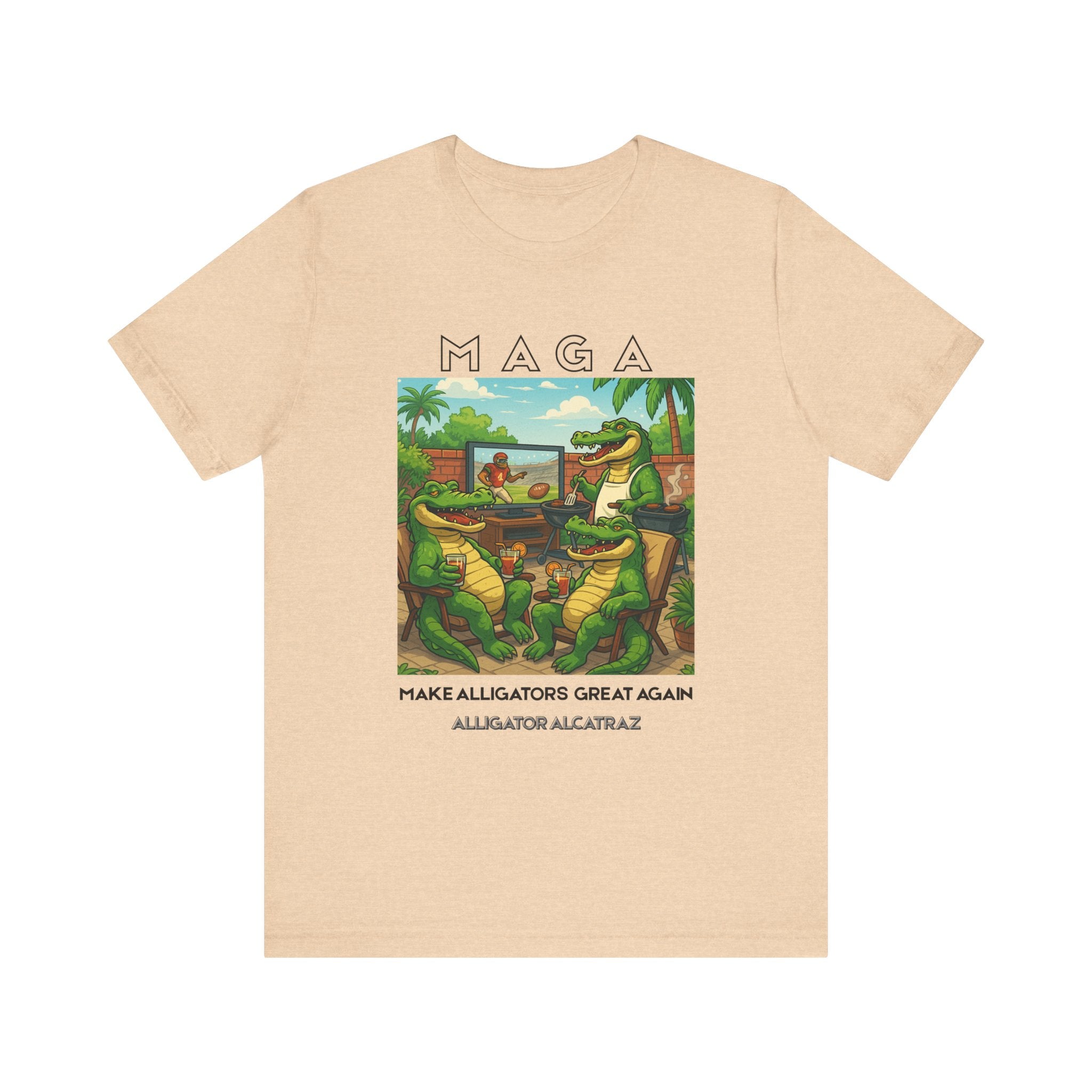 MAGA Make Alligators Great Again, Funny Animal Shirt, Quirky Graphic T-Shirt
