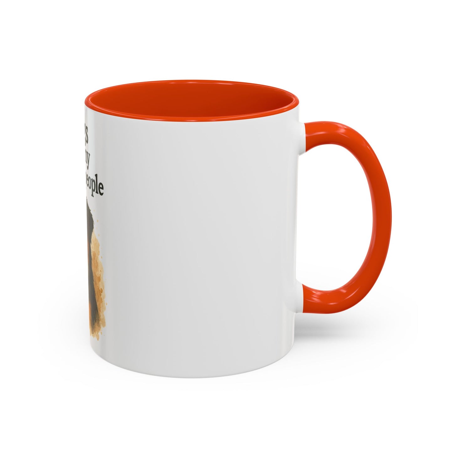 Dog Lovers Colorful Mug - "Dogs are my favorite people" - 11oz