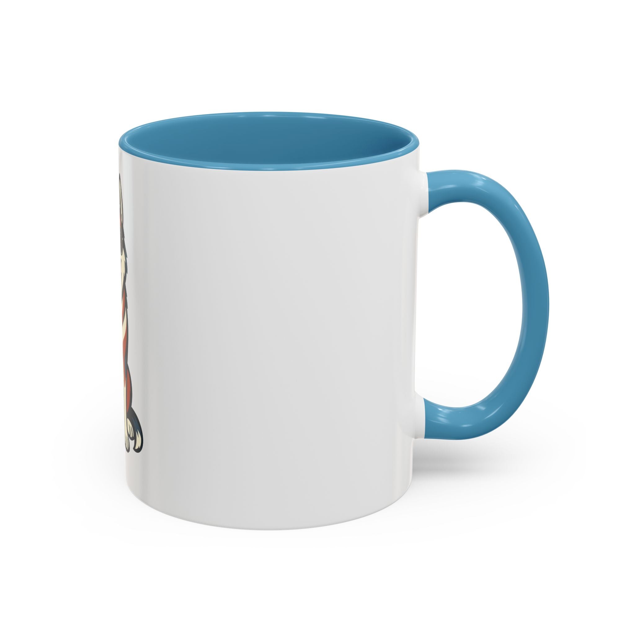 Patriotic Siberian Husky Dog Coffee Mug, Unique Pet Lover Gift