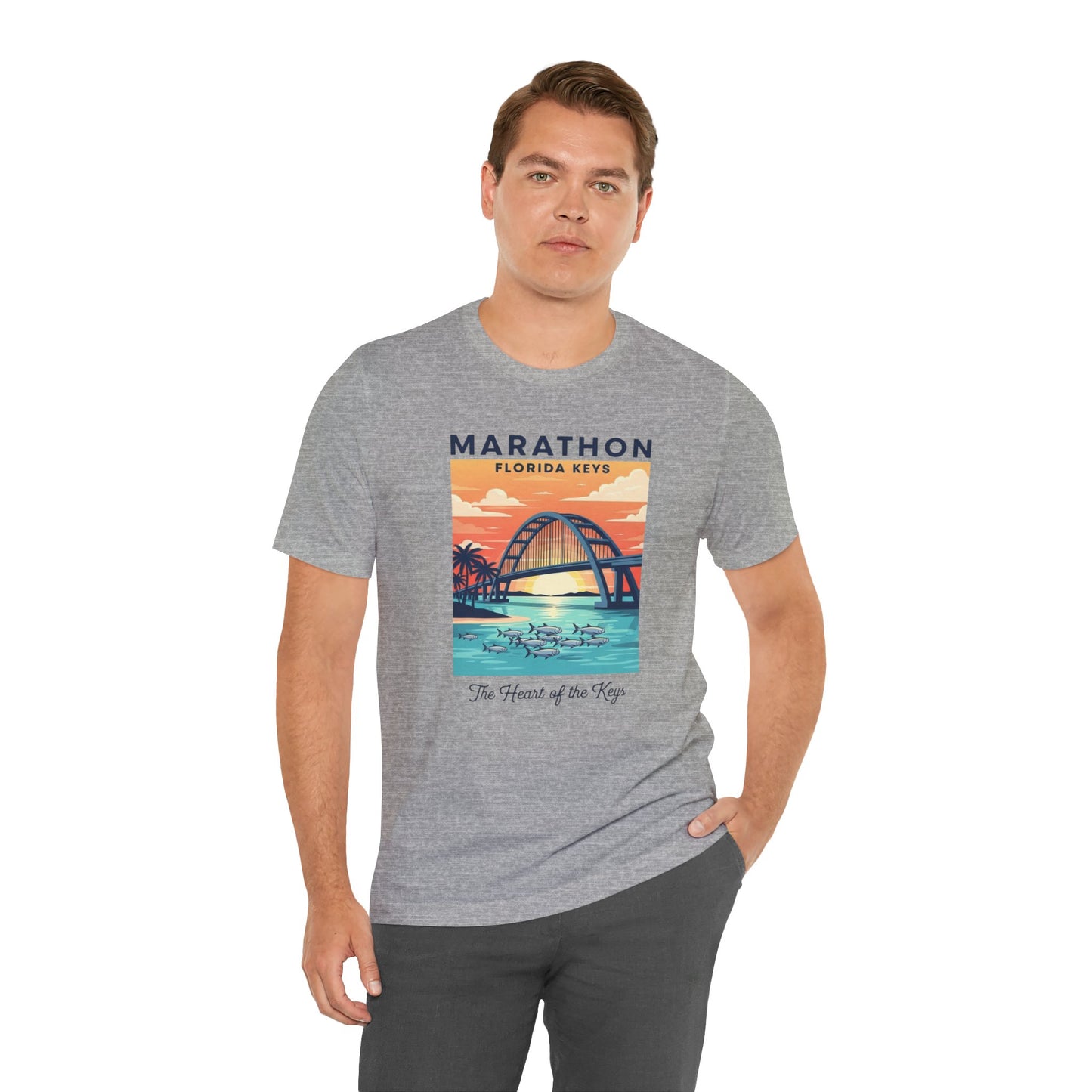 FLORIDA KEYS COLLECTION Florida Keys Marathon Tee, Vintage Beach Shirt, Summer Travel Tee, Vacation Gift, Unisex Graphic T-Shirt