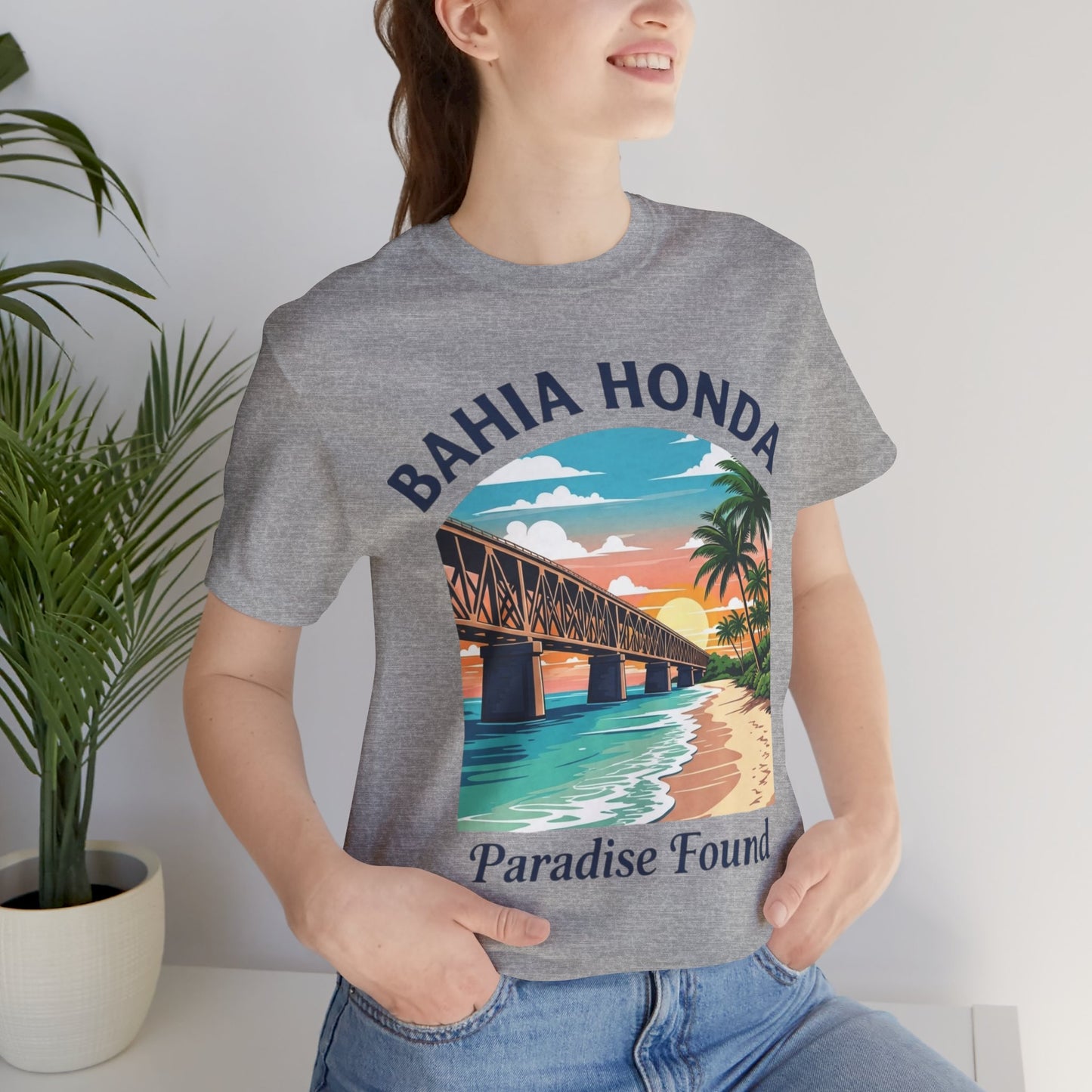 FLORIDA KEYS COLLECTION Bahia Honda Paradise Found Tee, Beach Vibes Shirt, Unisex Summer T-Shirt