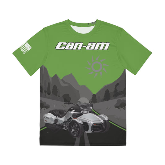 CAN-AM SPYDER SCENIC FWC NEON GREEN TANK F3T EDITION T-SHIRT