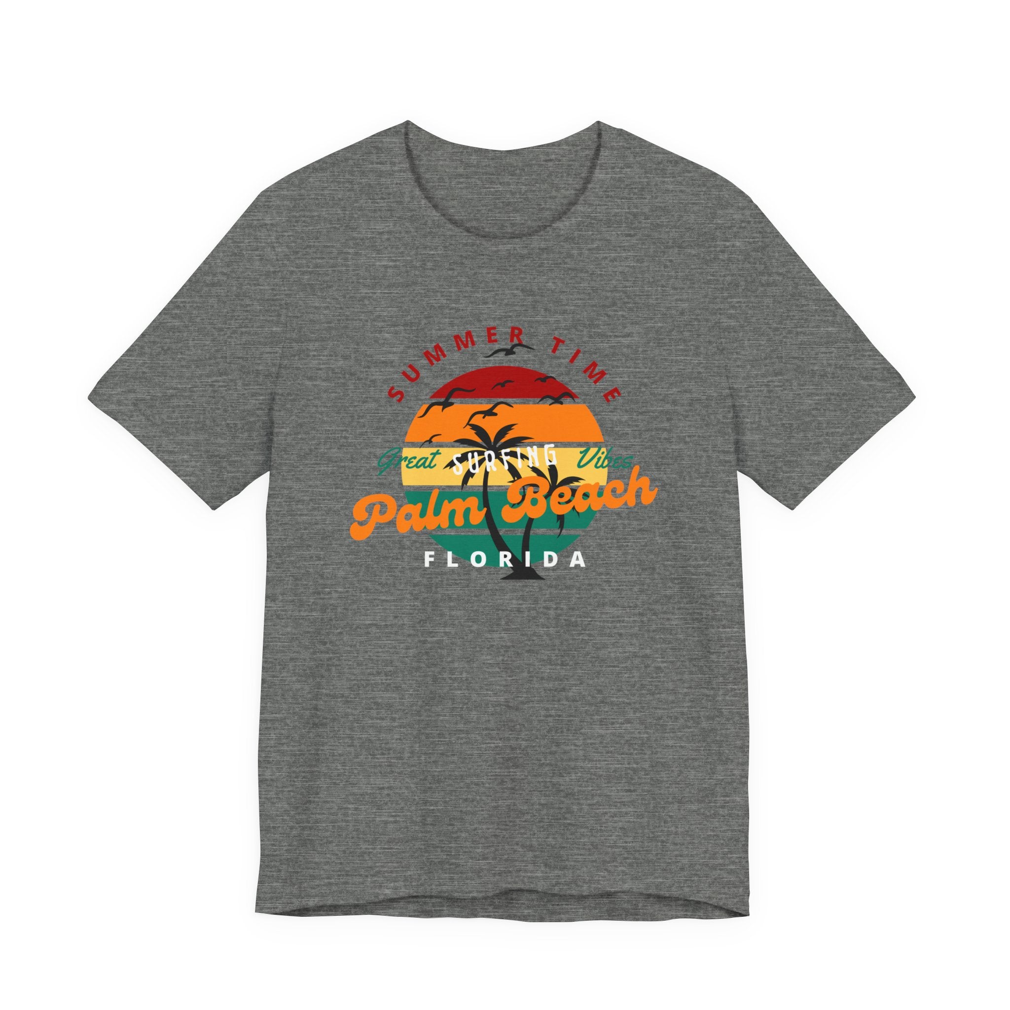 Summer Vibe Palm Beach Tee - Unisex Jersey Short Sleeve T-Shirt