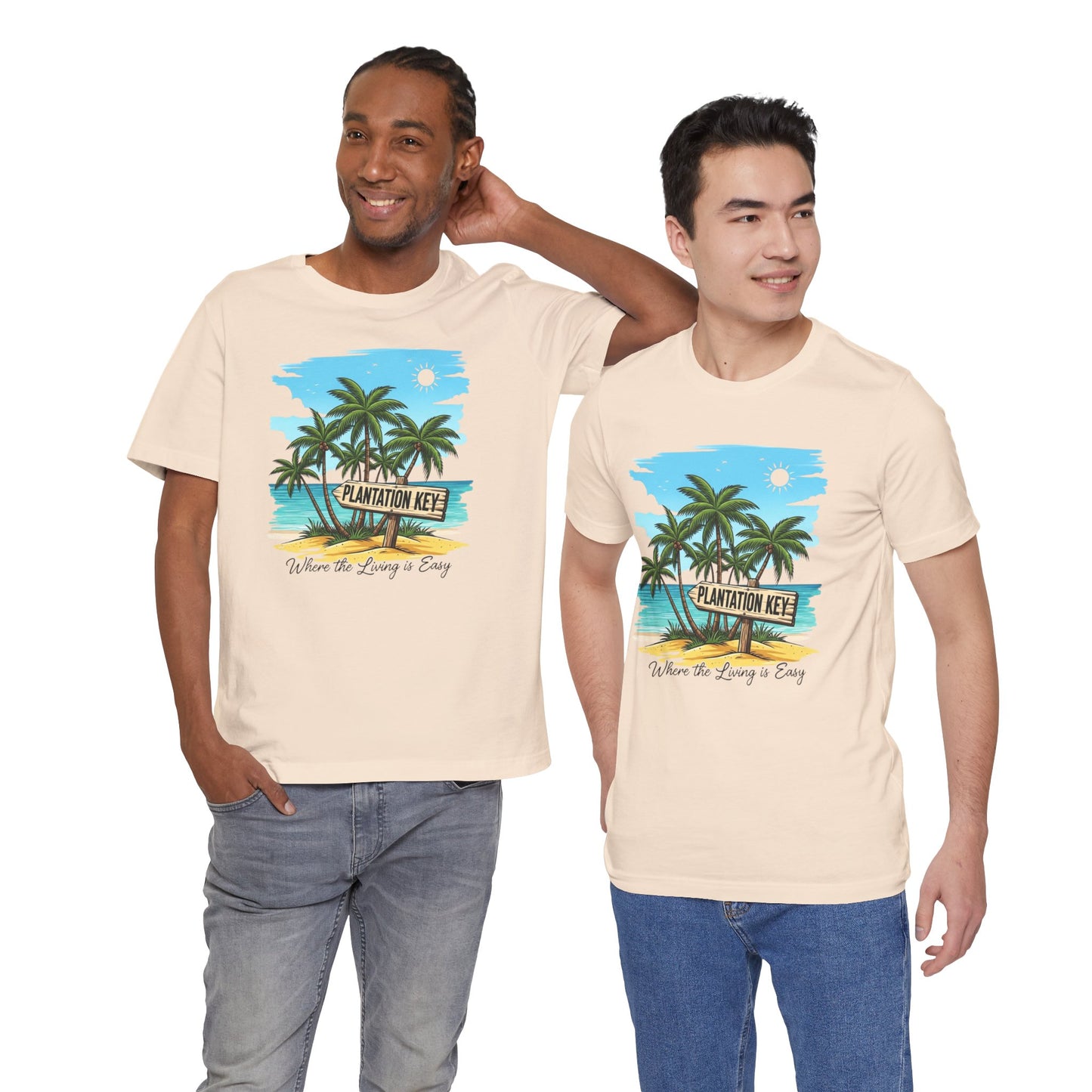 FLORIDA KEYS COLLECTION Plantation Key Tropical T-Shirt | Perfect for Beach Lovers, Vacation Vibes, Summer