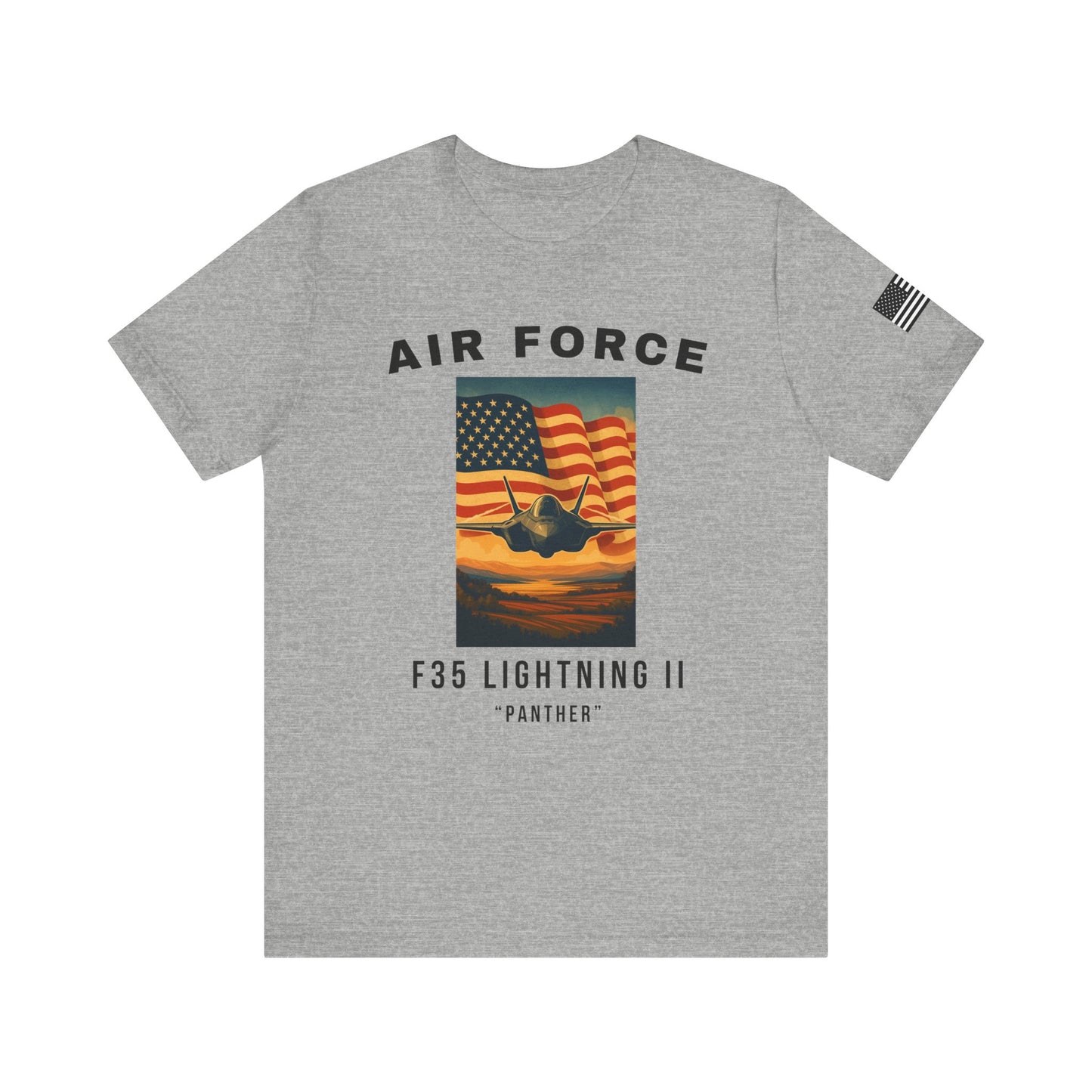Air Force F35 Lightning II Tee, Unisex Graphic Shirt, Military Pride Apparel