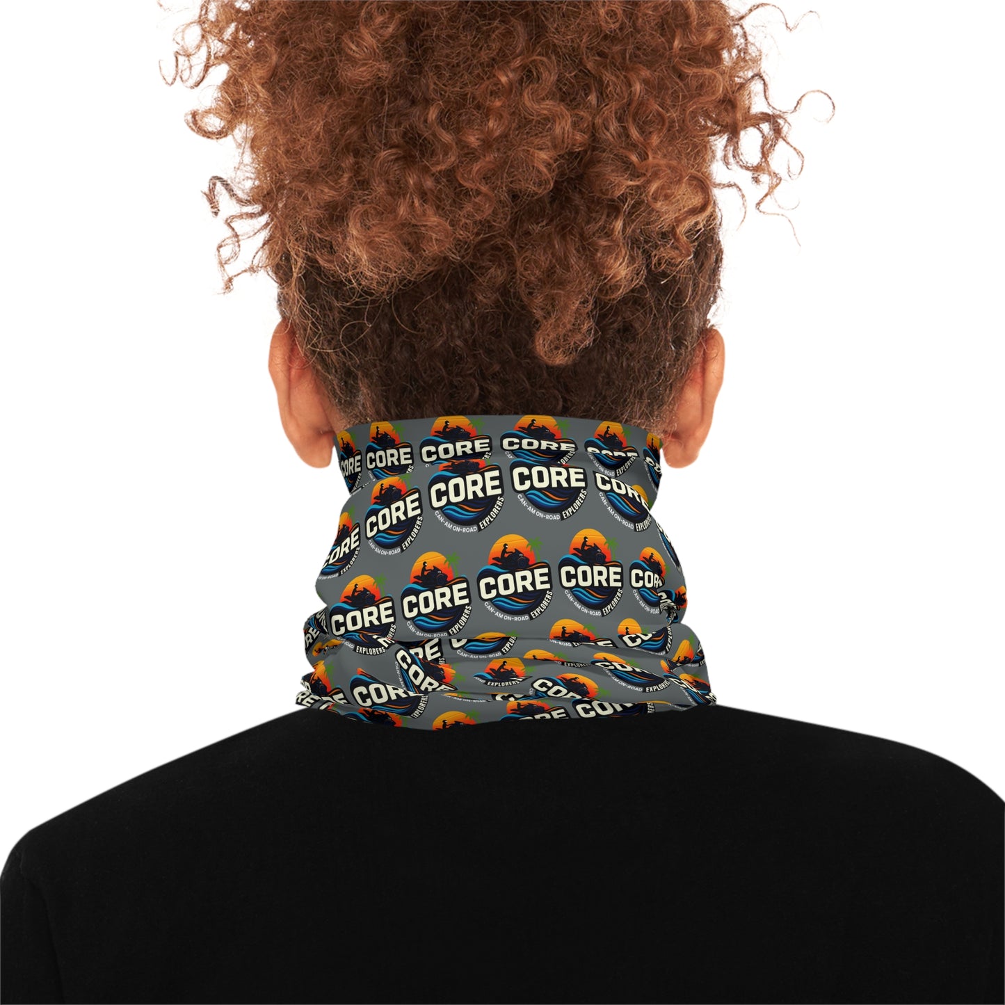 CORE Logo Neck Gaiter — Alternate Repeating Pattern Face Shield