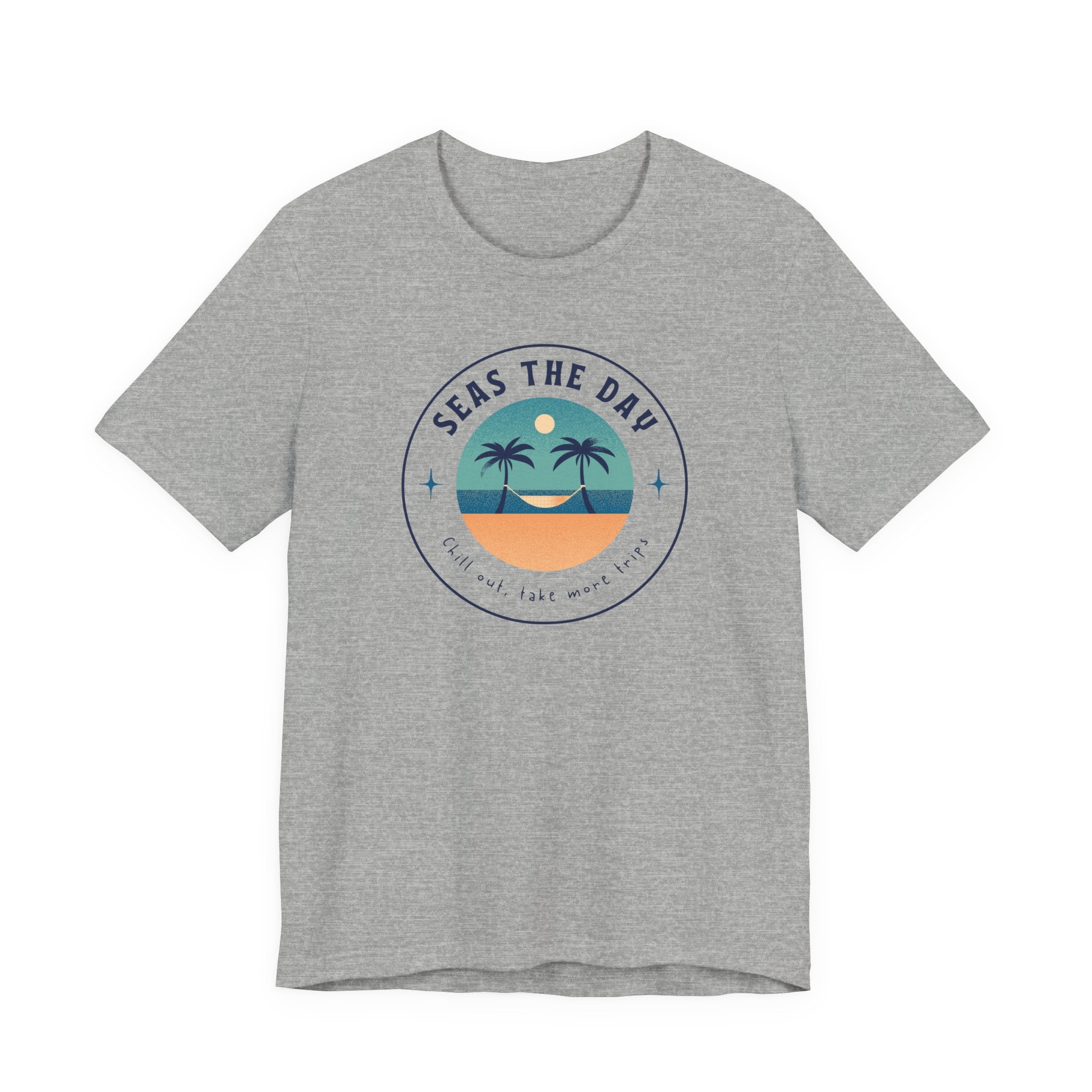 Seas the Day Tee - Unisex Jersey Short Sleeve Shirt for Beach Lovers
