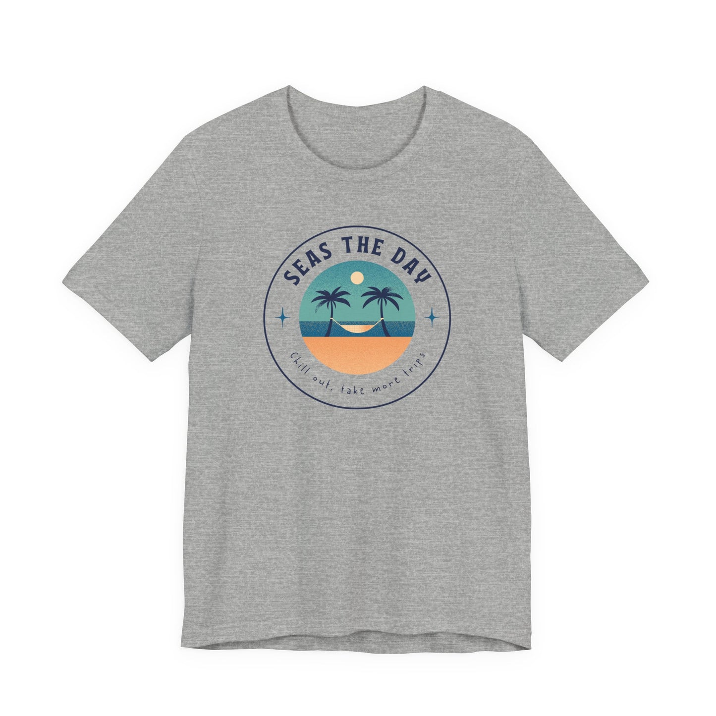 Seas the Day Tee - Unisex Jersey Short Sleeve Shirt for Beach Lovers