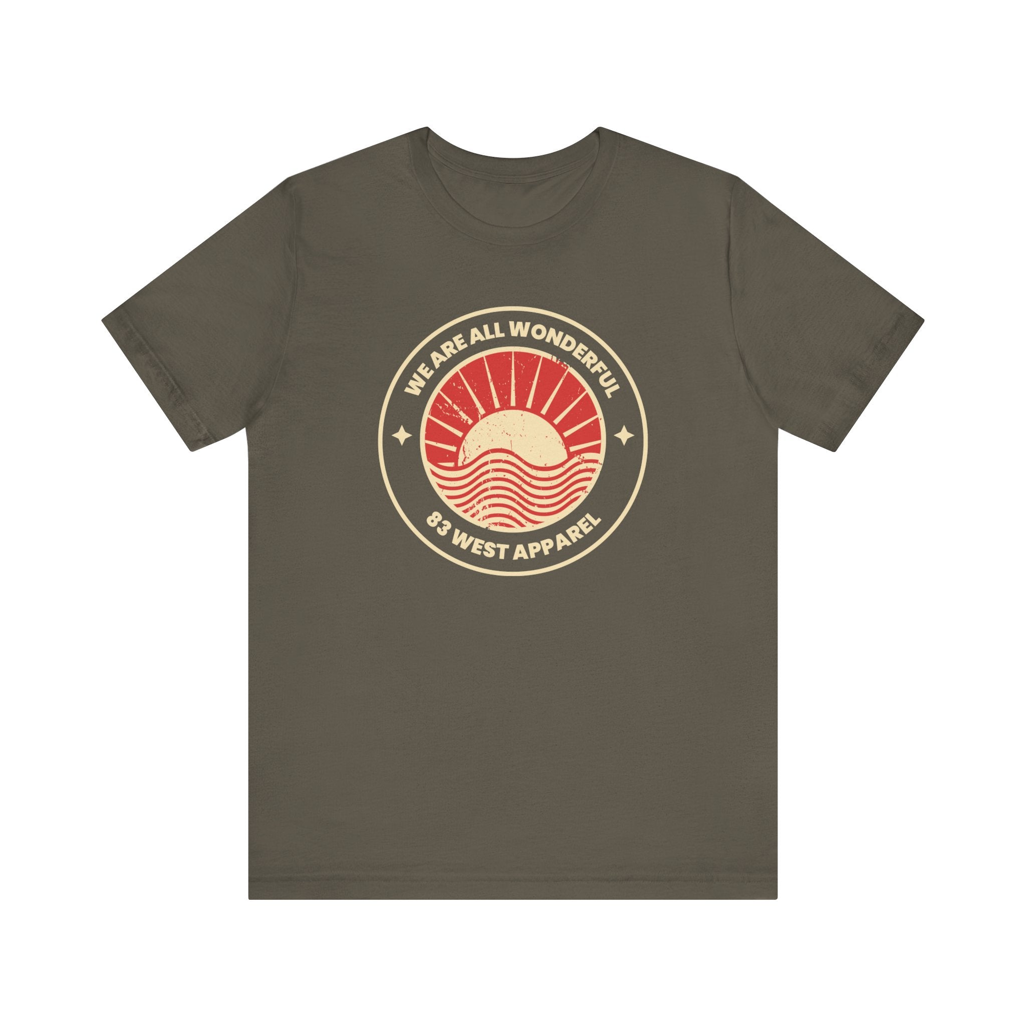 Inspirational Unisex Jersey Short Sleeve Tee - 'We Are All Wonderful'