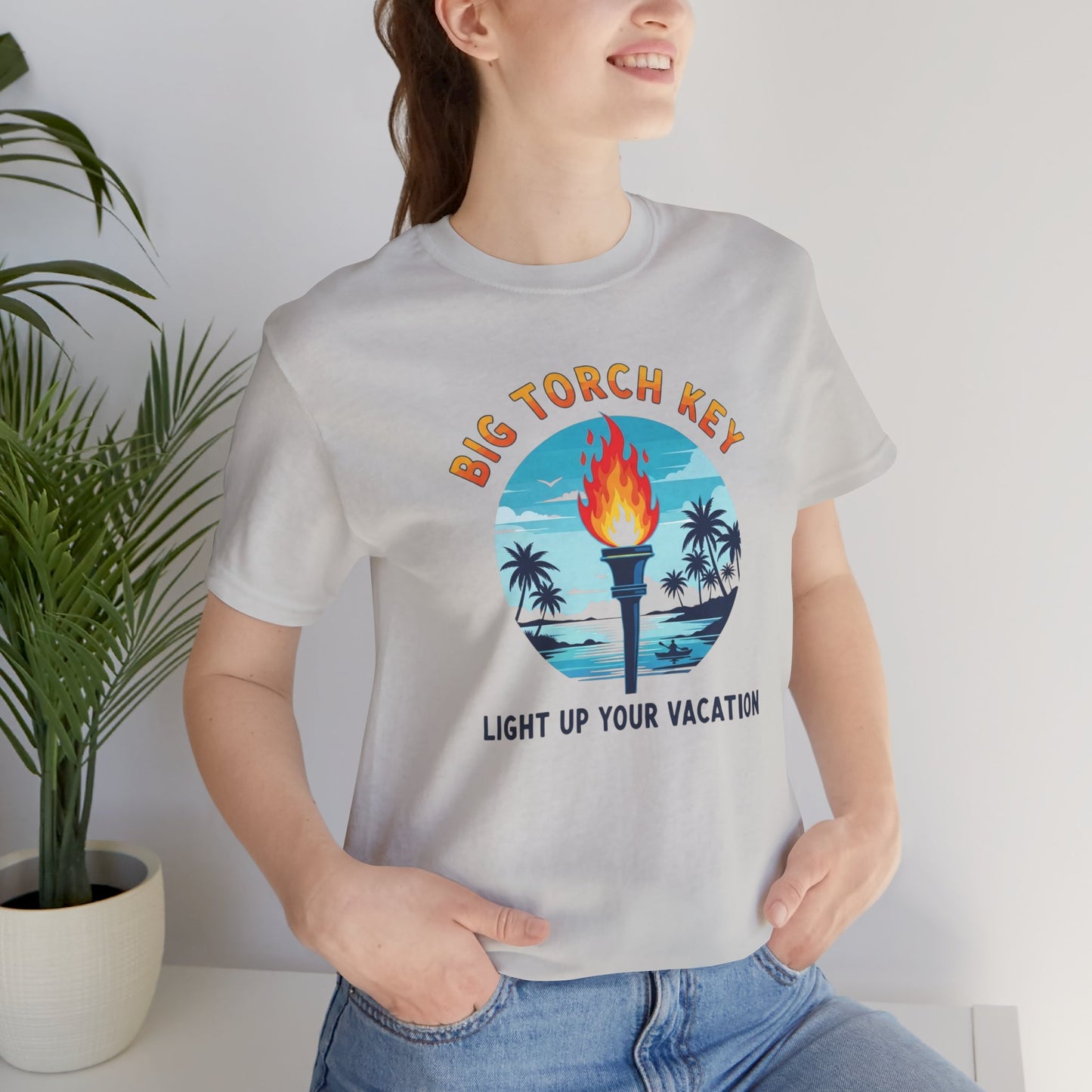 FLORIDA KEYS COLLECTION Big Torch Key Vacation Tee - Light Up Your Vacation, Casual Summer Shirt, Beachwear, Travel Gift, Unisex Graphic Tee