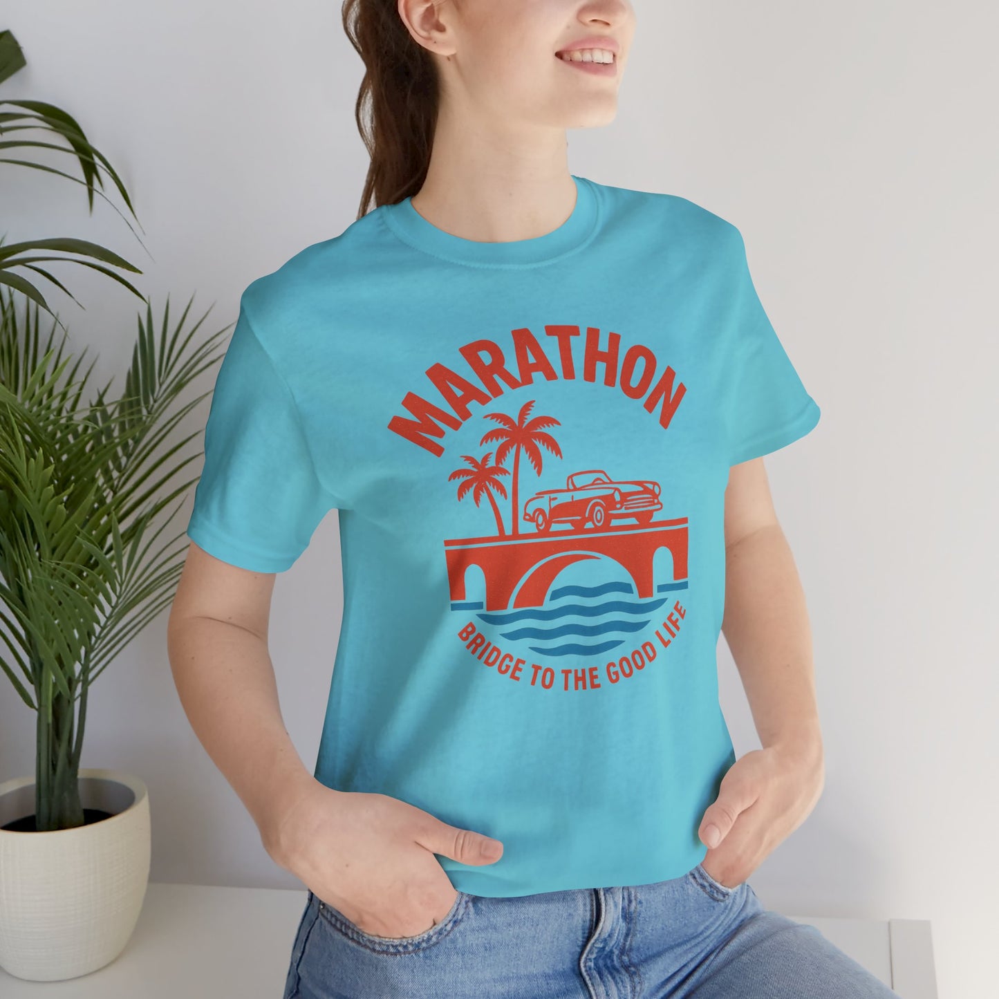 FLORIDA KEYS COLLECTION Marathon Beach Vibes Tee | Unisex Jersey Tee, Summer Fashion