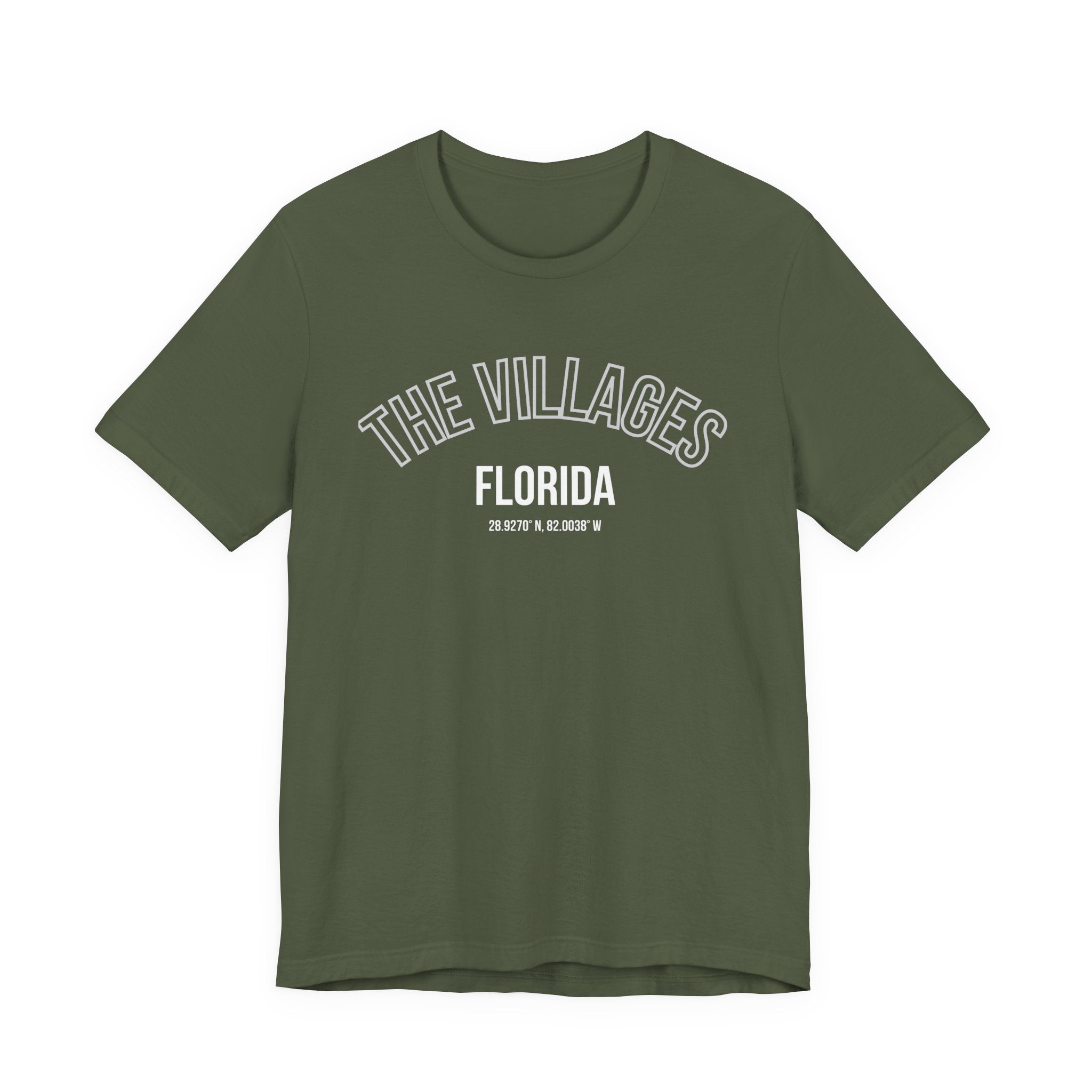 The Villages Florida Unisex Short Sleeve Tee - Trendy Orange T-Shirt