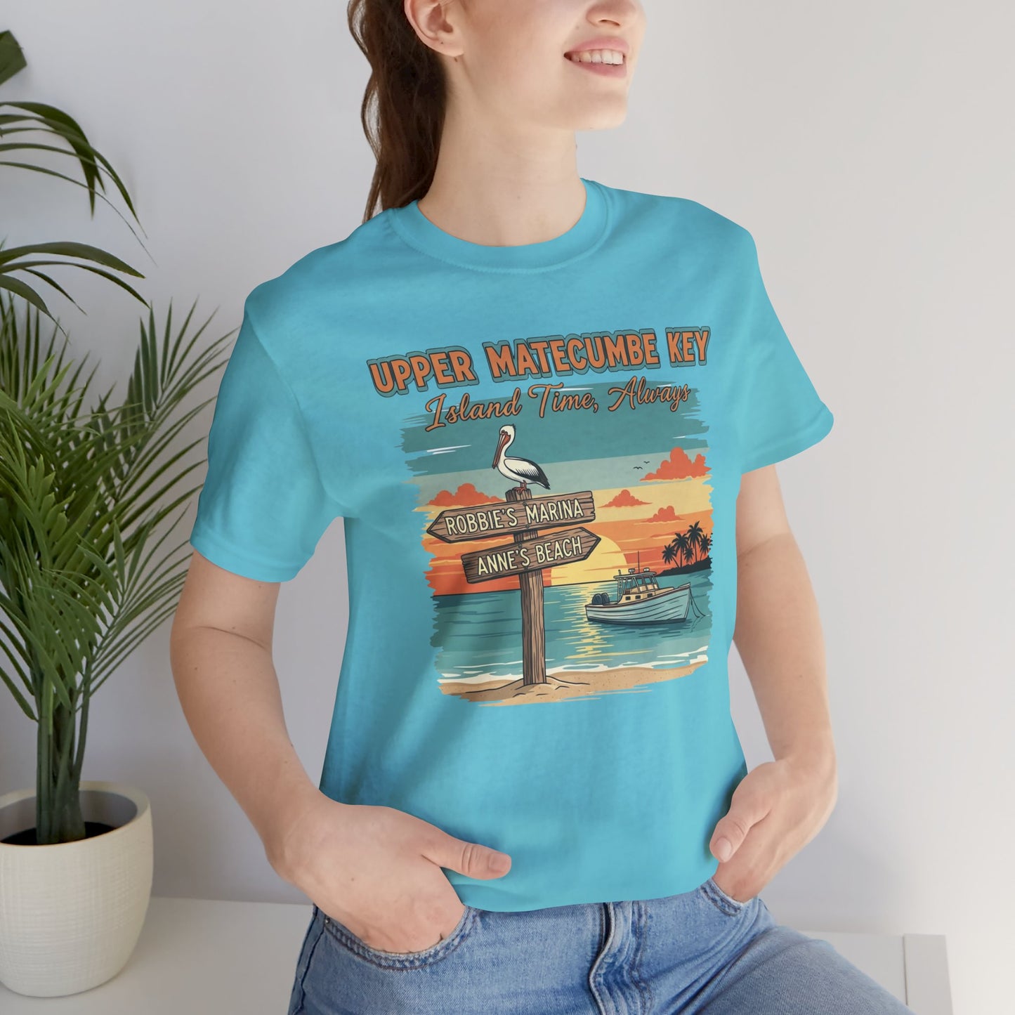 FLORIDA KEYS COLLECTION Upper Matecumbe Key Graphic Tee | Perfect for Summer Outings, Vacations