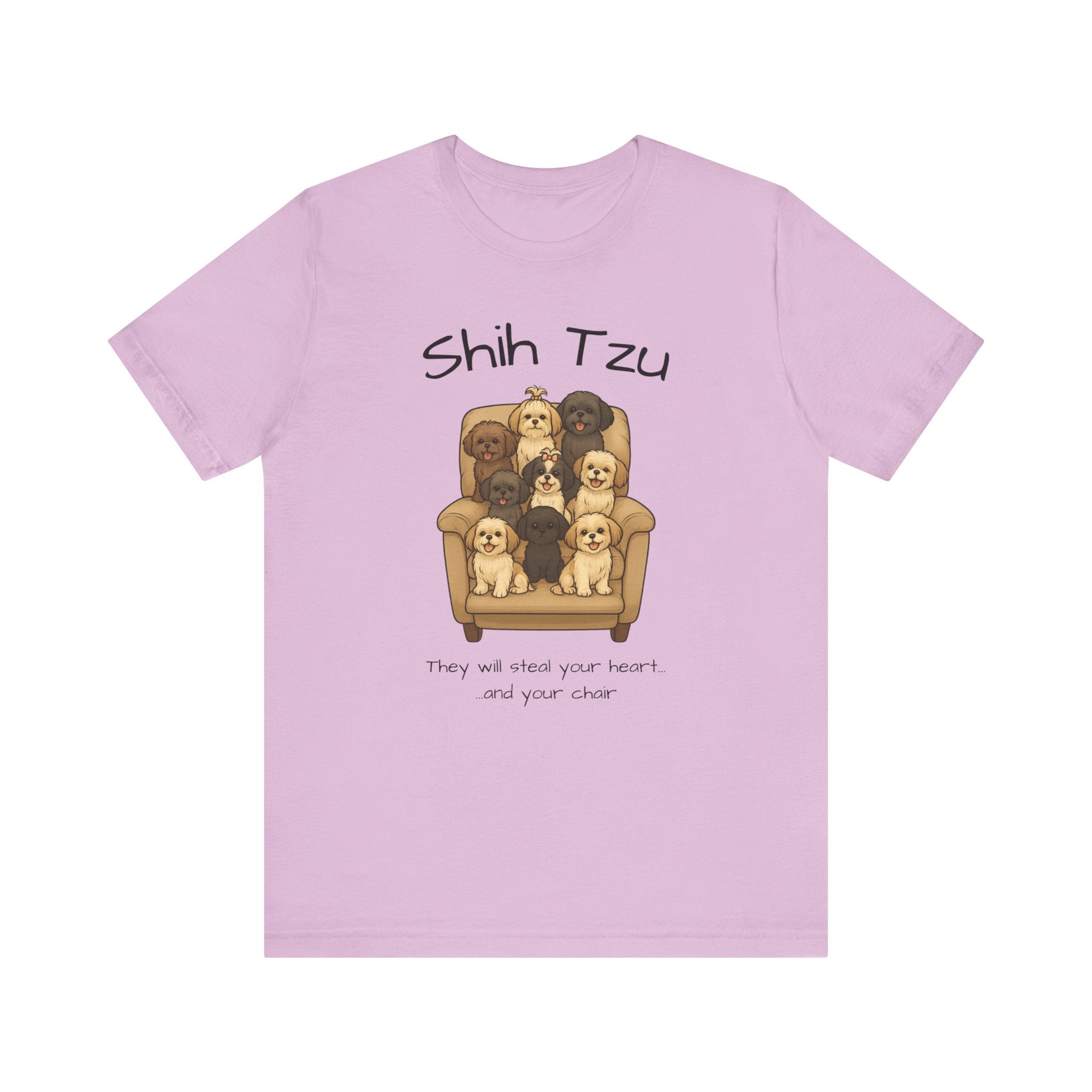 Cute Shih Tzu Dog Tee, Pet Lover Shirt, Dog Mom Gift, Animal Lover Tee
