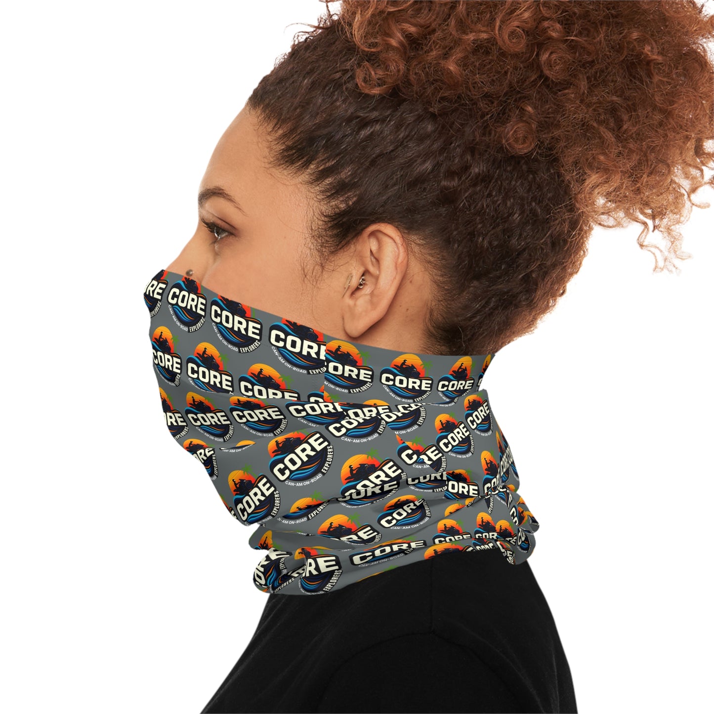 CORE Logo Neck Gaiter — Alternate Repeating Pattern Face Shield