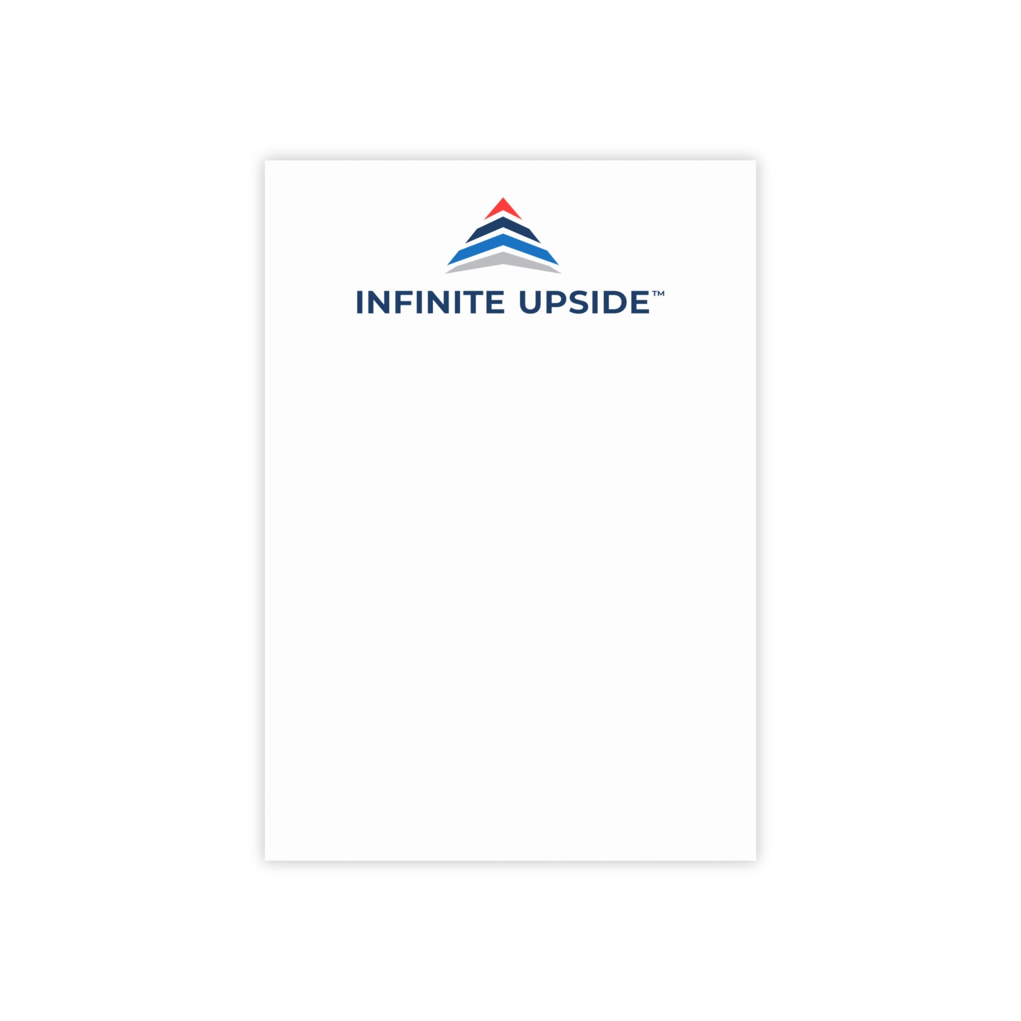Infinite Upside™ Branded Post-It Note Pads — Corporate Logo Sticky Notes