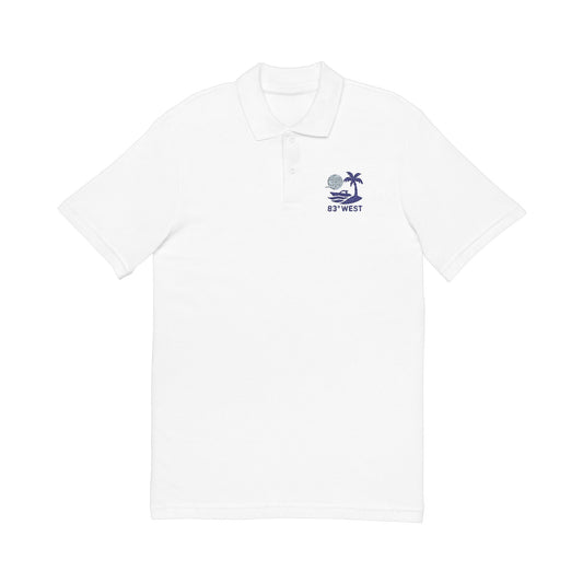 83° West Embroidered Unisex Pique Polo Shirt - Casual Summer Style