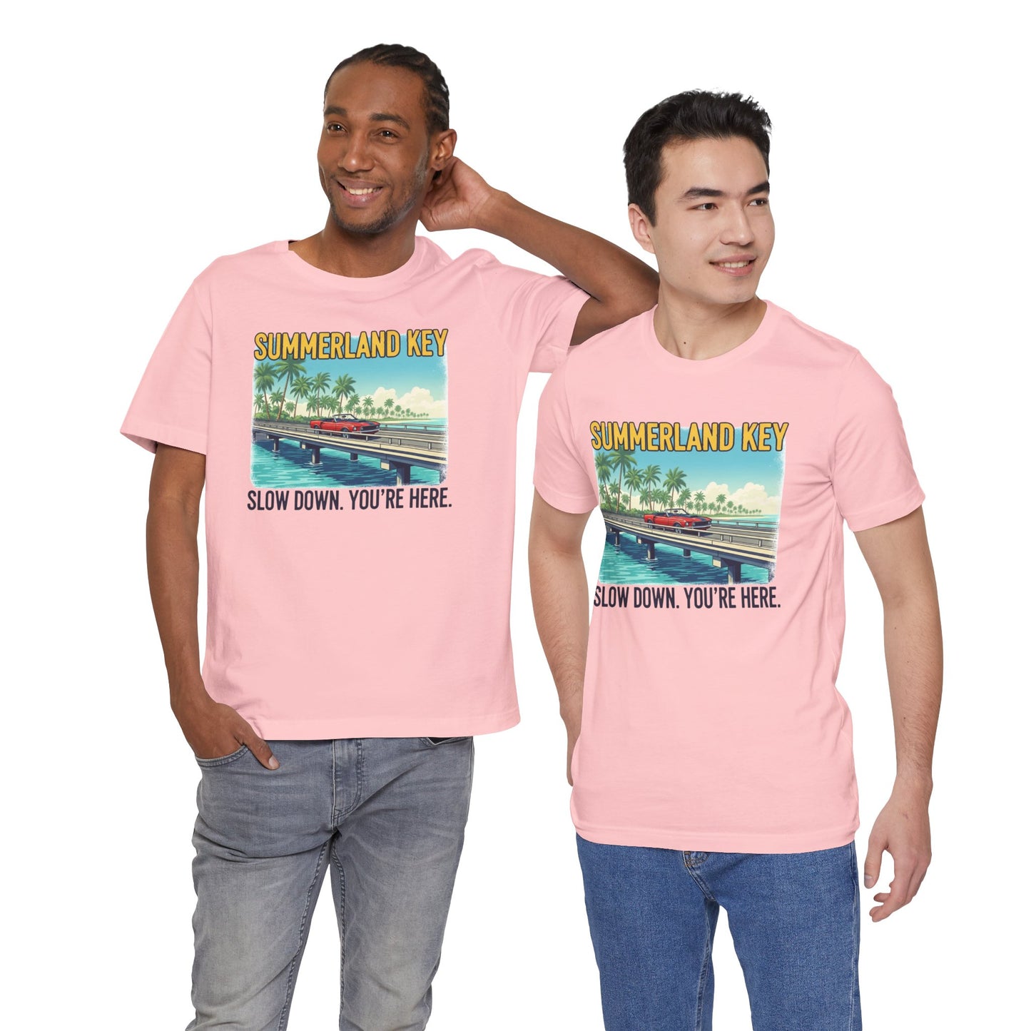 FLORIDA KEYS COLLECTION Summerland Key Relaxation Tee | Unisex Jersey Shirt for Beach Lovers, Vacation Vibe