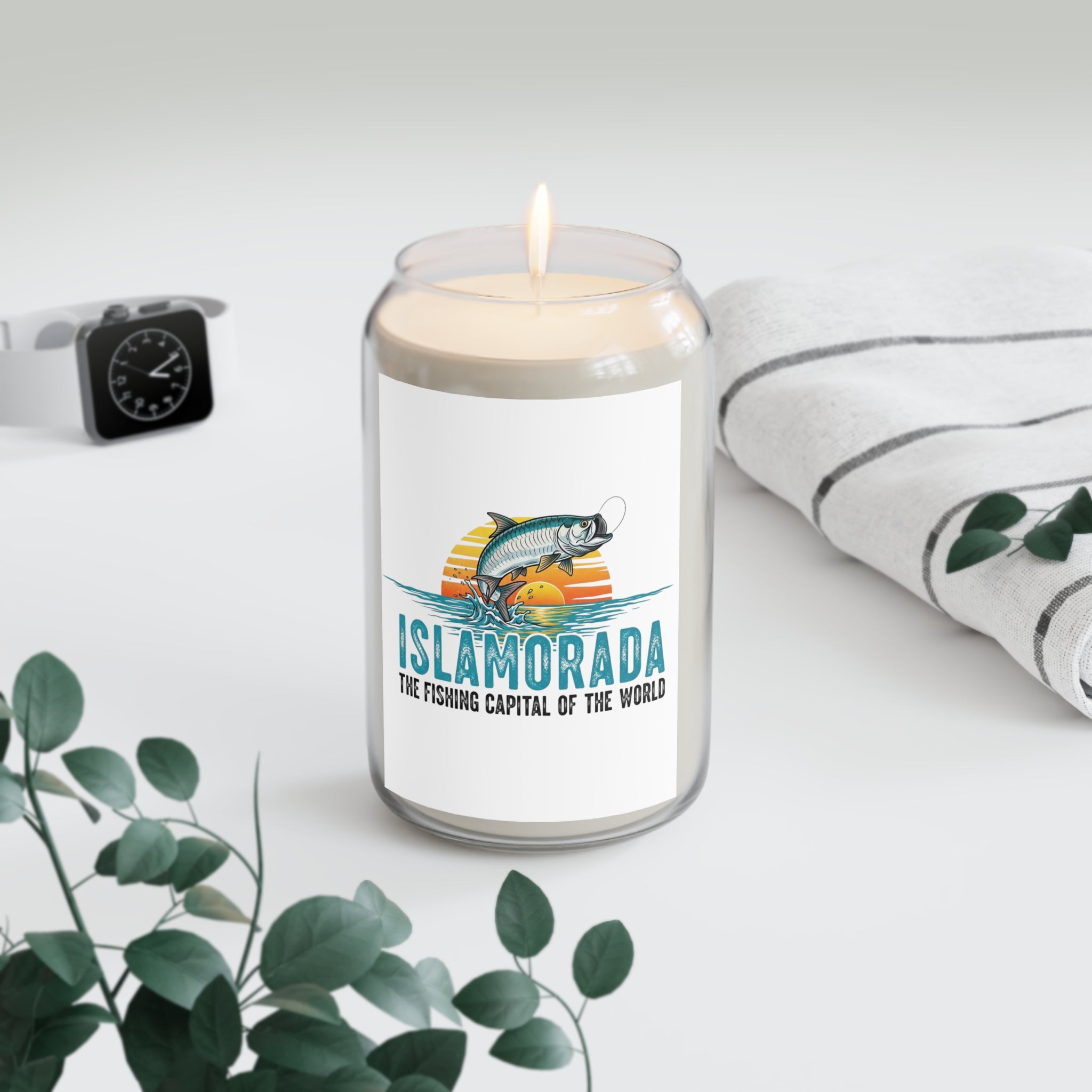Islamorada Scented Soy Candle - The Fishing Capital of the World, Perfect Gift for Fishermen, Home Decor, Relaxation, Beach Lover, [...]