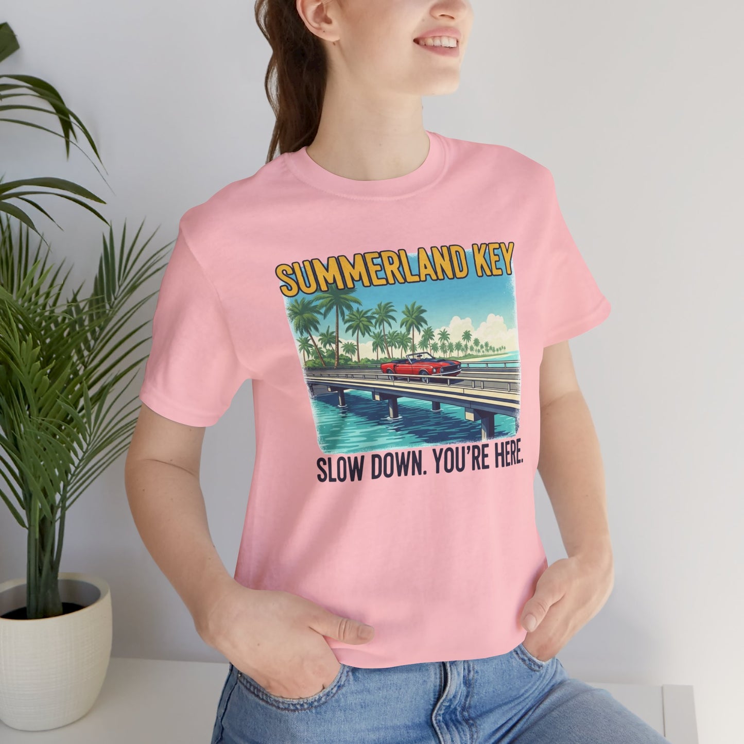FLORIDA KEYS COLLECTION Summerland Key Relaxation Tee | Unisex Jersey Shirt for Beach Lovers, Vacation Vibe