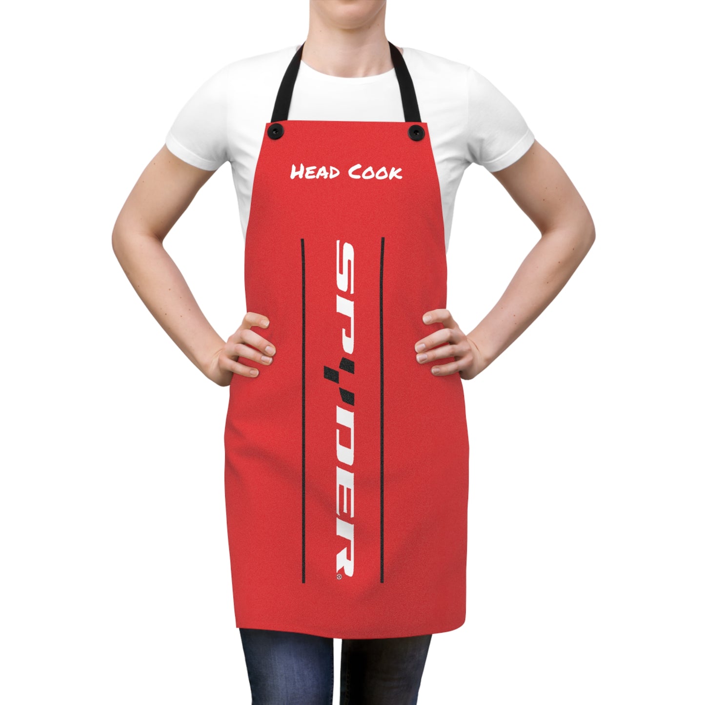 SPYDER VERTICAL HEAD COOK RED Apron