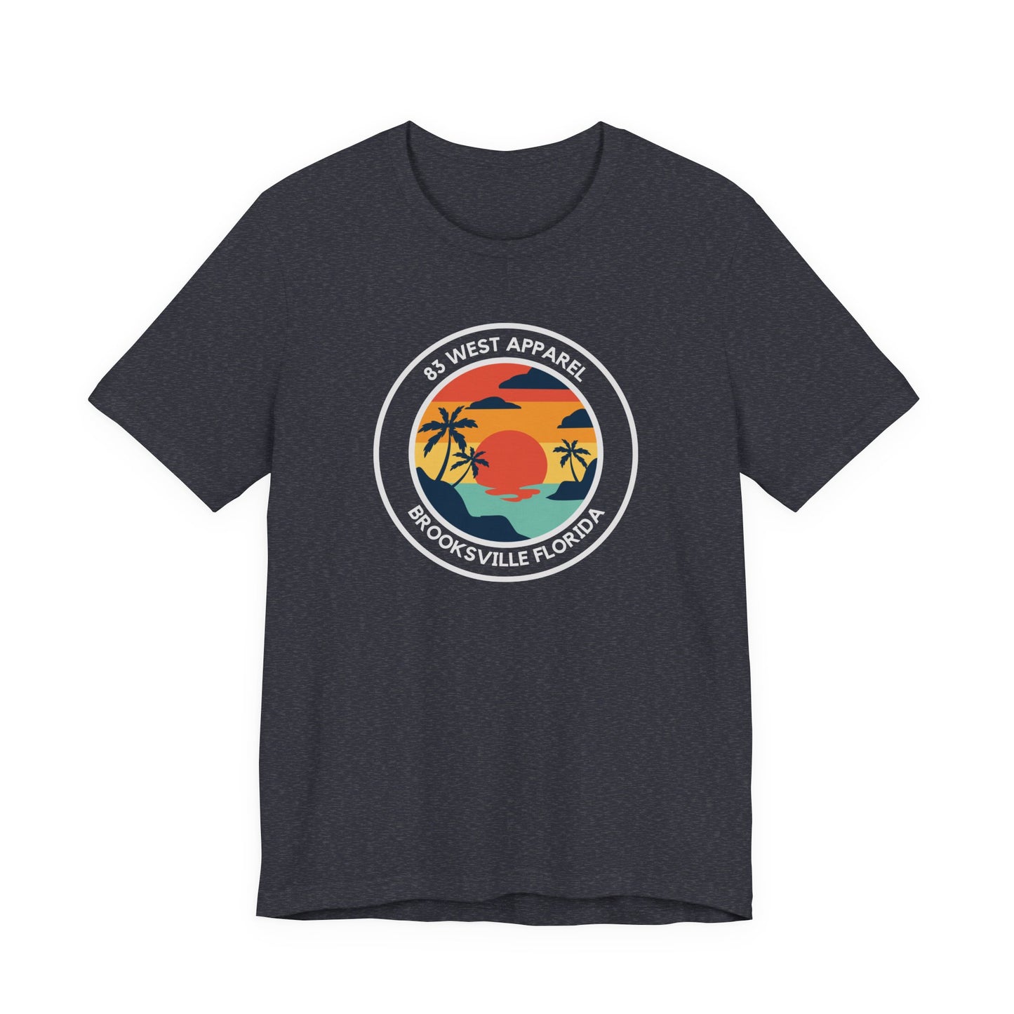 83 West Sunset Palm Tree Tee - Unisex Jersey Short Sleeve Shirt