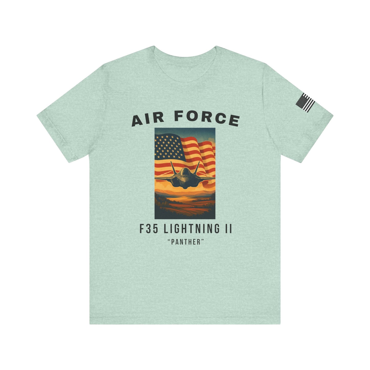 Air Force F35 Lightning II Tee, Unisex Graphic Shirt, Military Pride Apparel