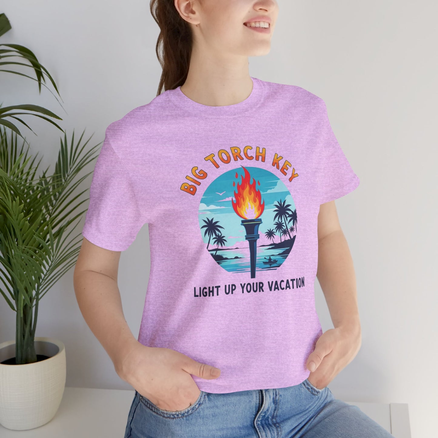 FLORIDA KEYS COLLECTION Big Torch Key Vacation Tee - Light Up Your Vacation, Casual Summer Shirt, Beachwear, Travel Gift, Unisex Graphic Tee