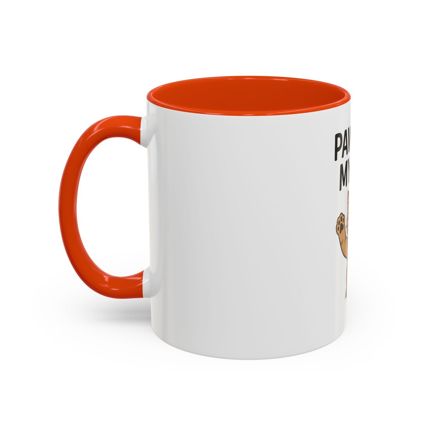 Funny Cat Mug - "Paws Off My Mug" - Colorful 11oz & 15oz Coffee Cup