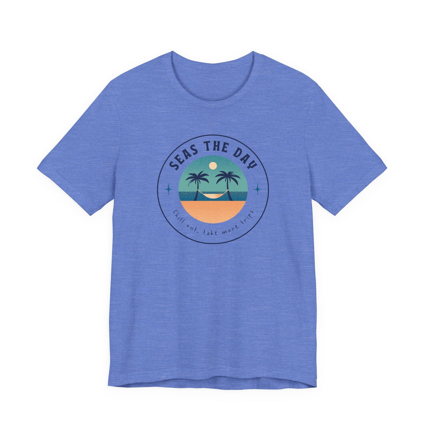Seas the Day Tee - Unisex Jersey Short Sleeve Shirt for Beach Lovers