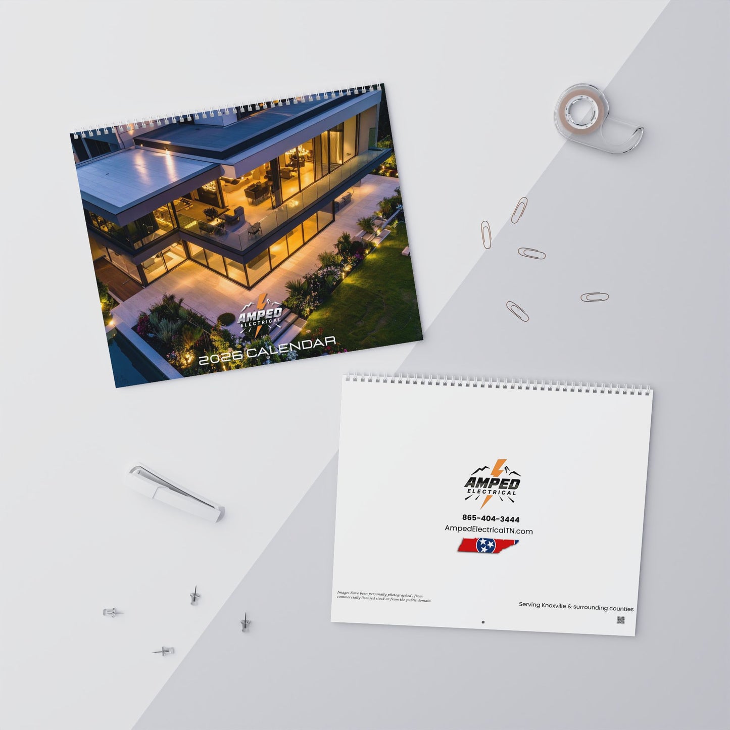 2026 Wall Calendar – AMPED Electrical Services Edition