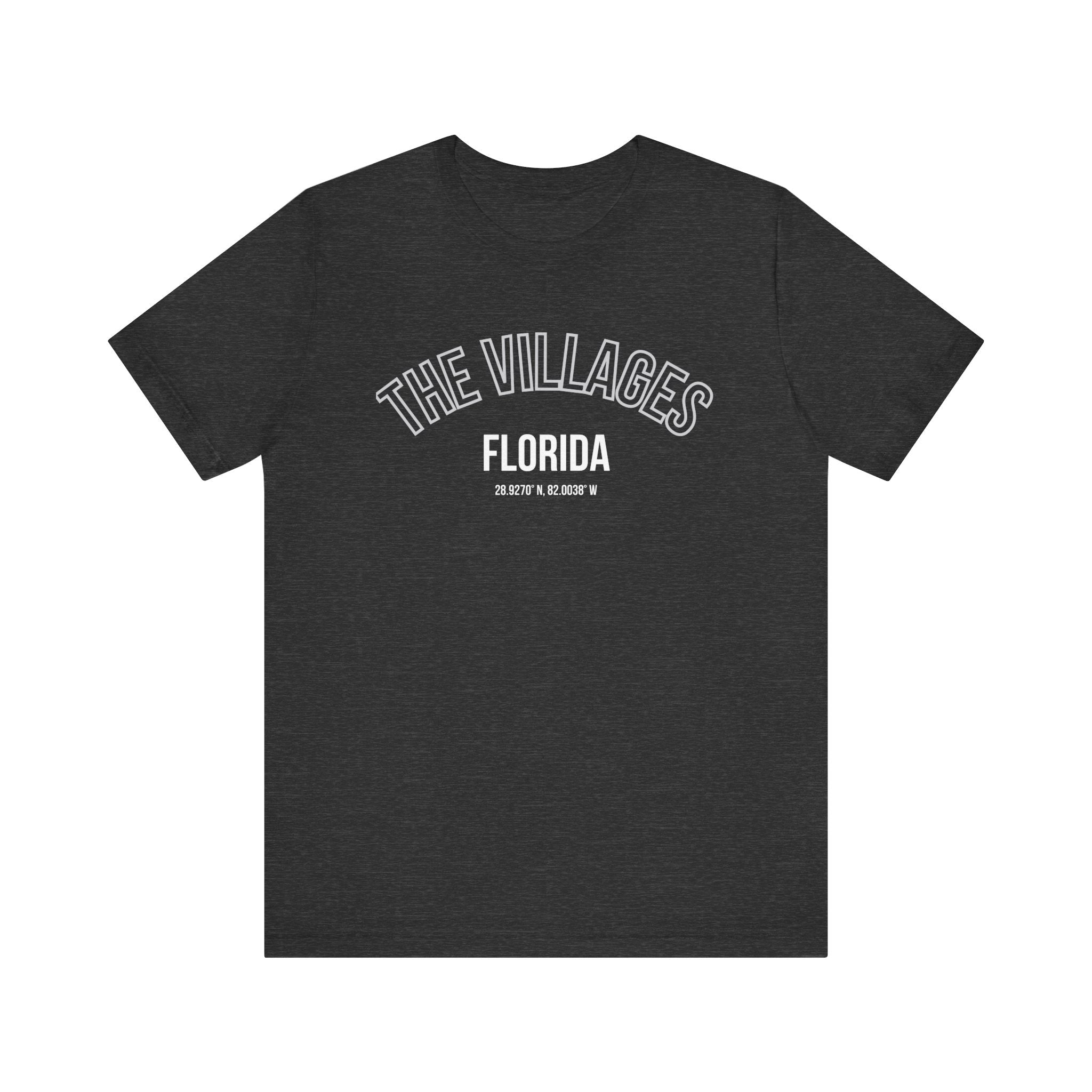The Villages Florida Unisex Short Sleeve Tee - Trendy Orange T-Shirt