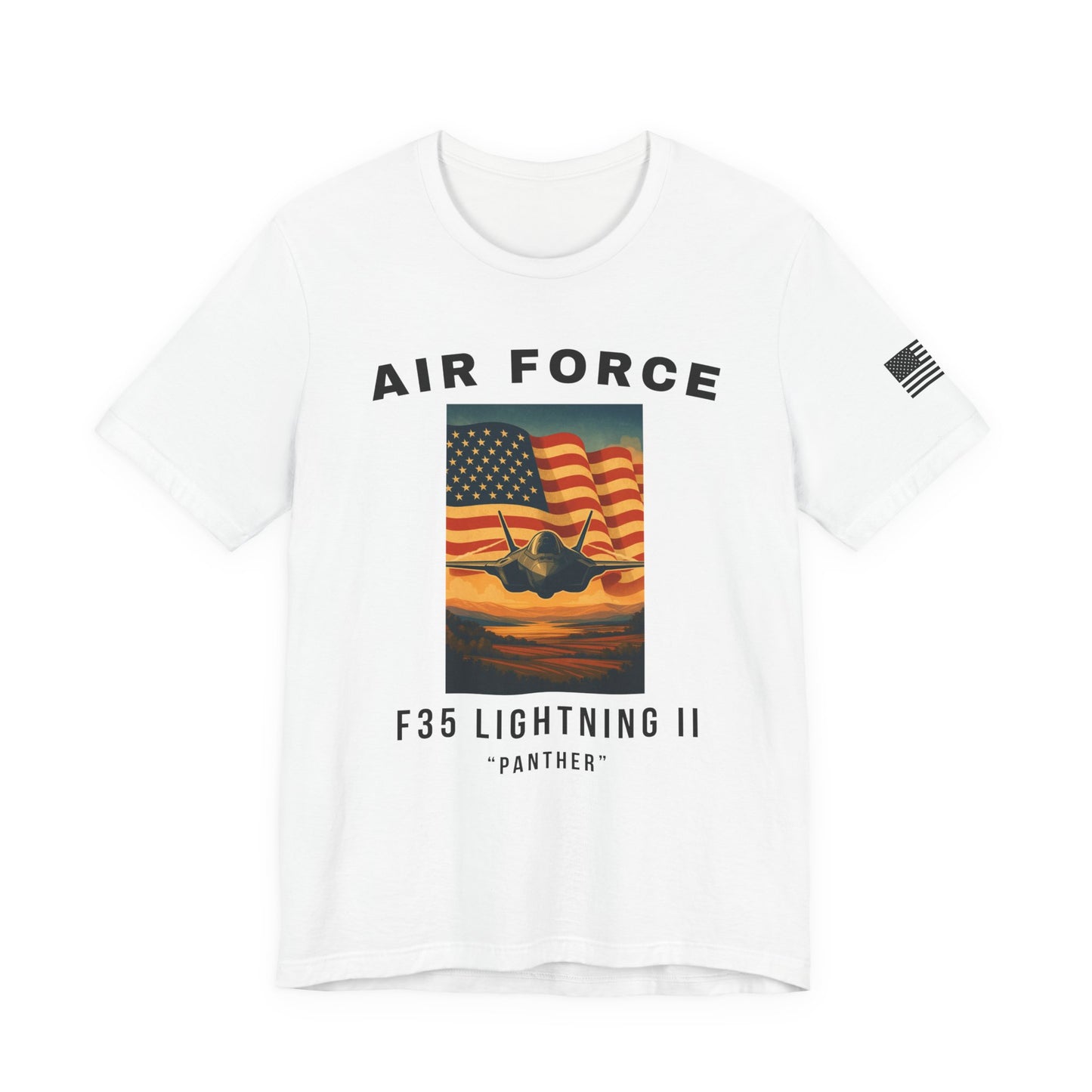 Air Force F35 Lightning II Tee, Unisex Graphic Shirt, Military Pride Apparel