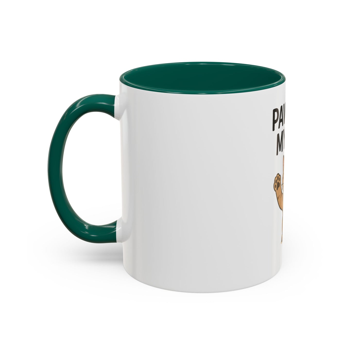 Funny Cat Mug - "Paws Off My Mug" - Colorful 11oz & 15oz Coffee Cup
