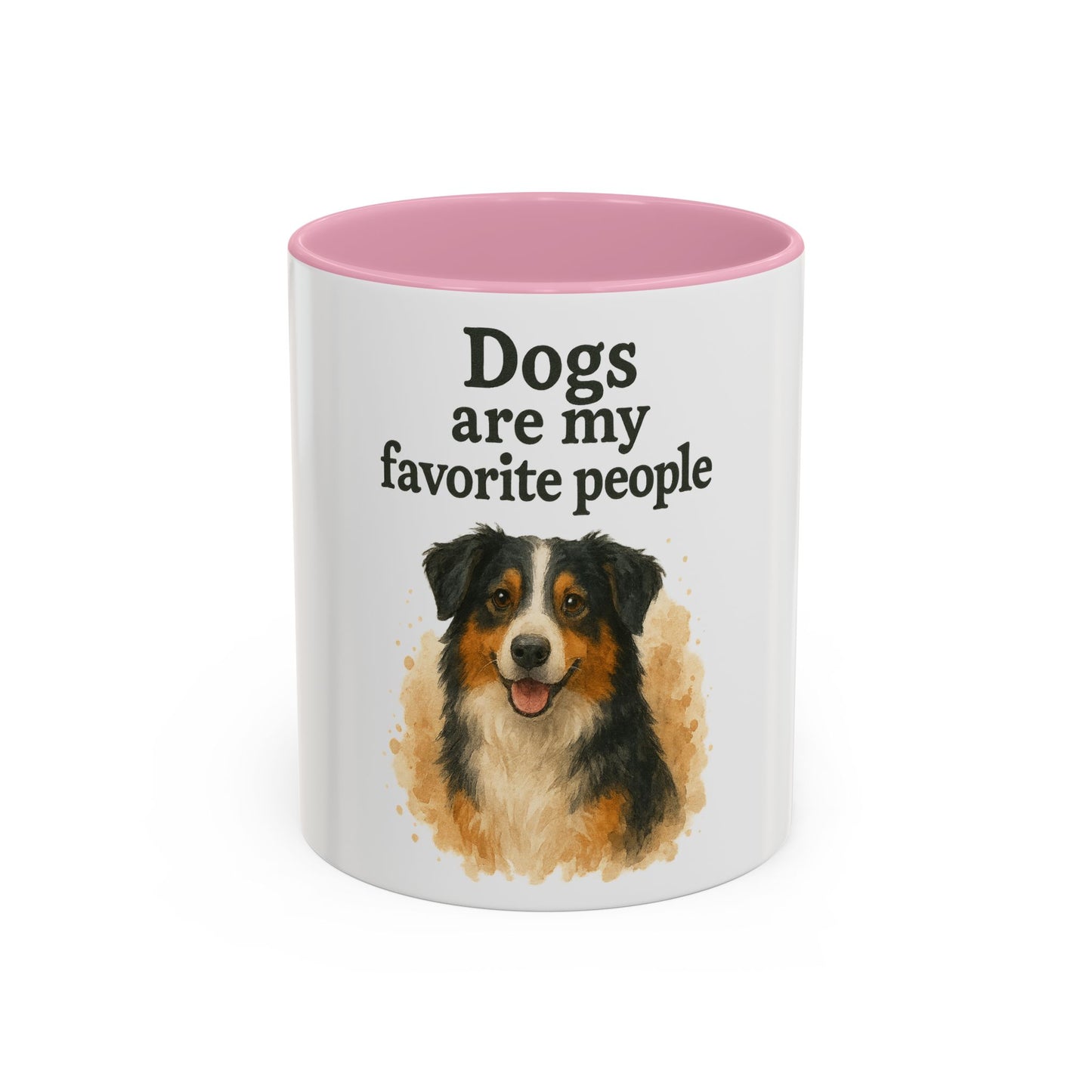 Dog Lovers Colorful Mug - "Dogs are my favorite people" - 11oz