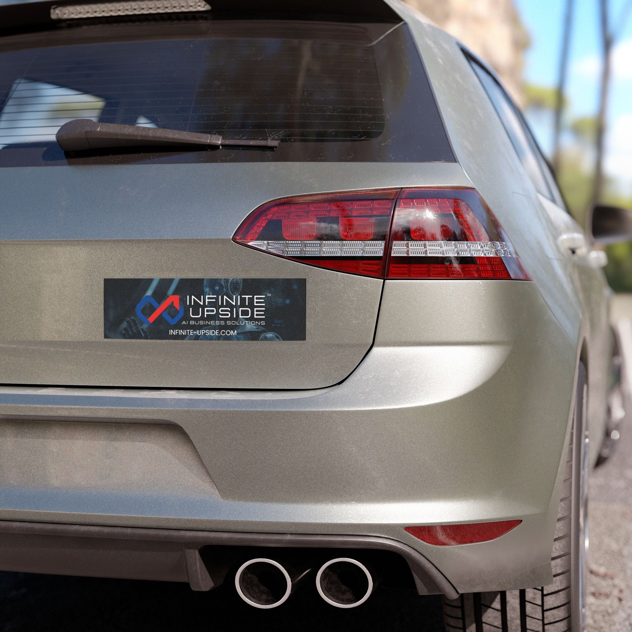 INFINITE UPSIDE™ AI Business Solutions Car Magnets, Custom Car Décor, Vehicle Accessories