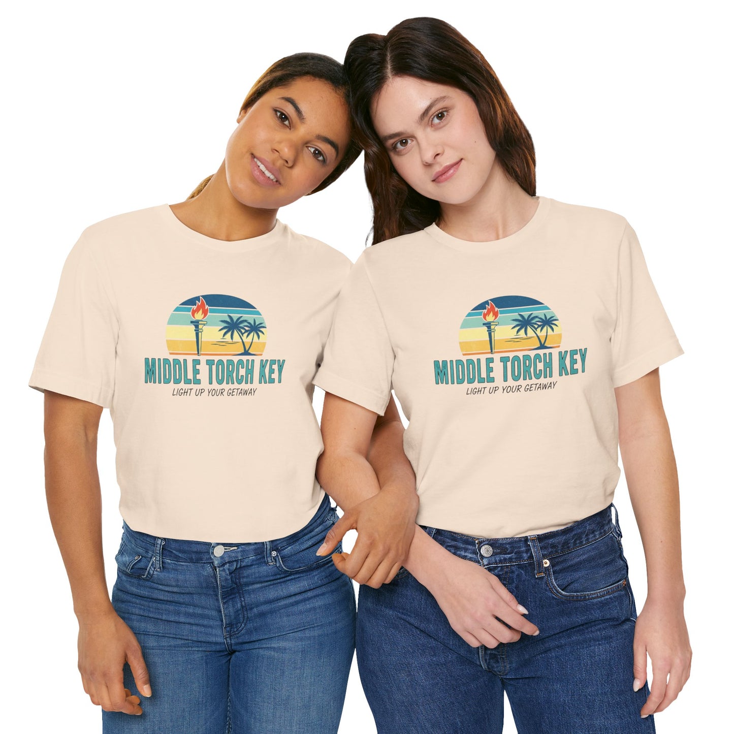 FLORIDA KEYS COLLECTION Middle Torch Key Design, Casual Summer Tee, Beachwear
