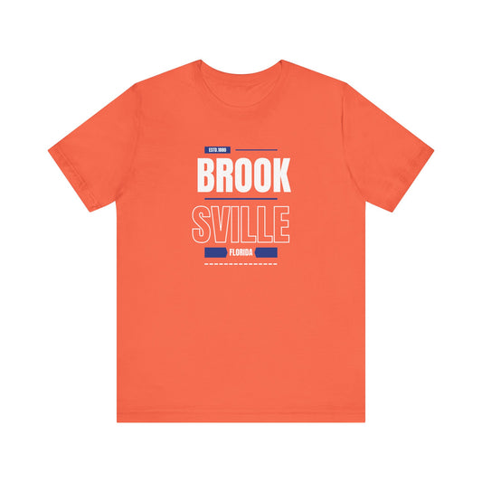 Brooksville Florida Unisex Jersey Tee - Retro Vibe T-Shirt for Casual Style