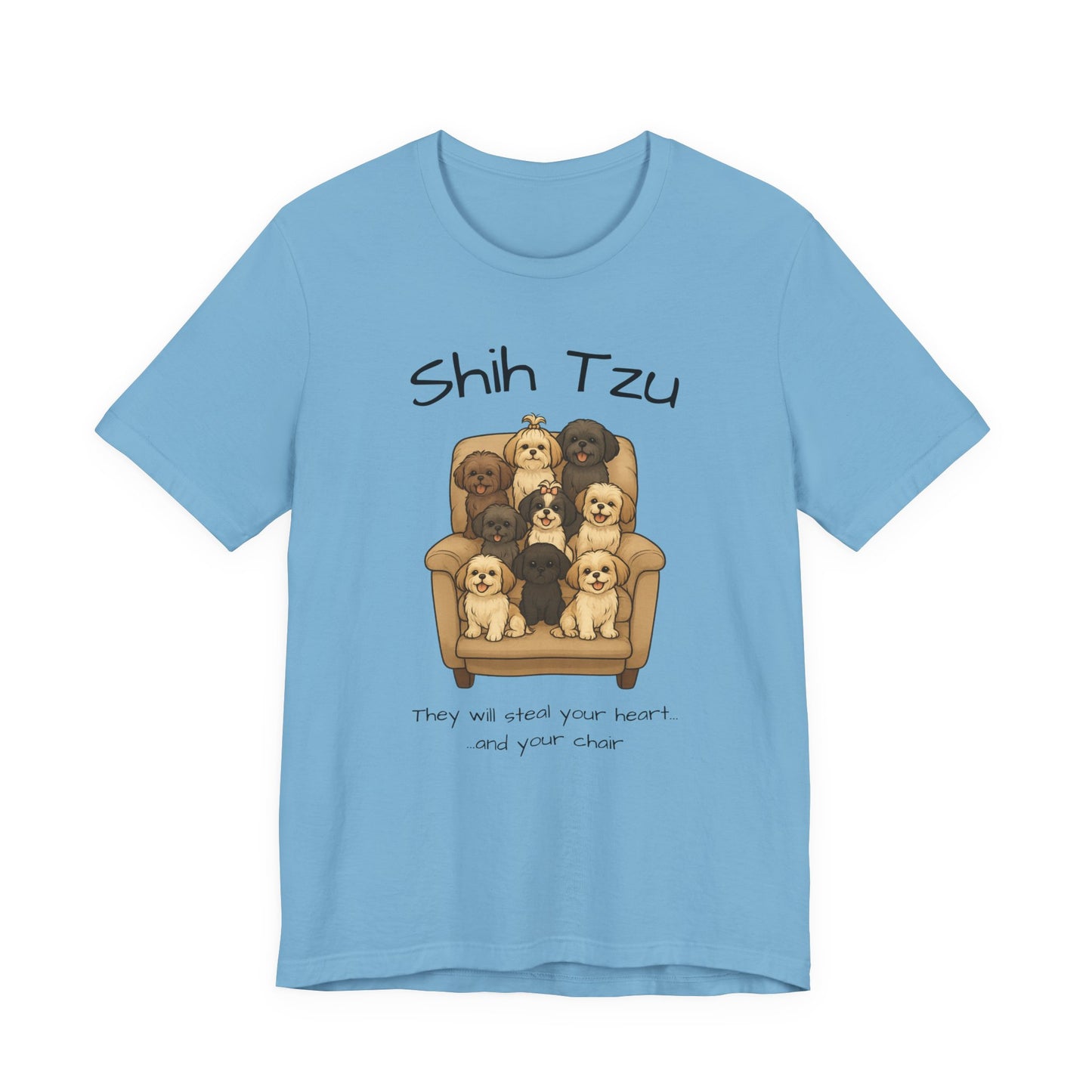 Cute Shih Tzu Dog Tee, Pet Lover Shirt, Dog Mom Gift, Animal Lover Tee
